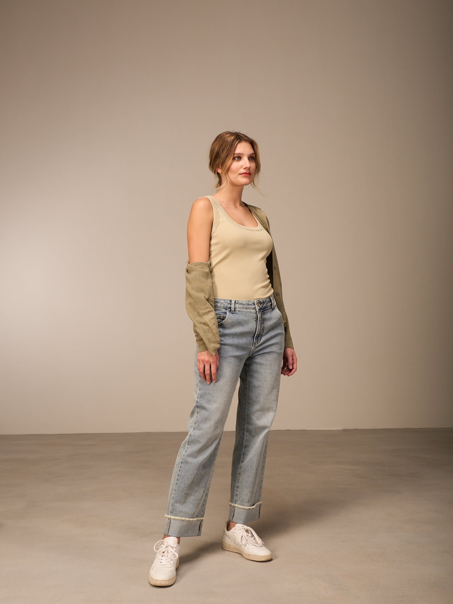 Strickjacke mit Kapuze