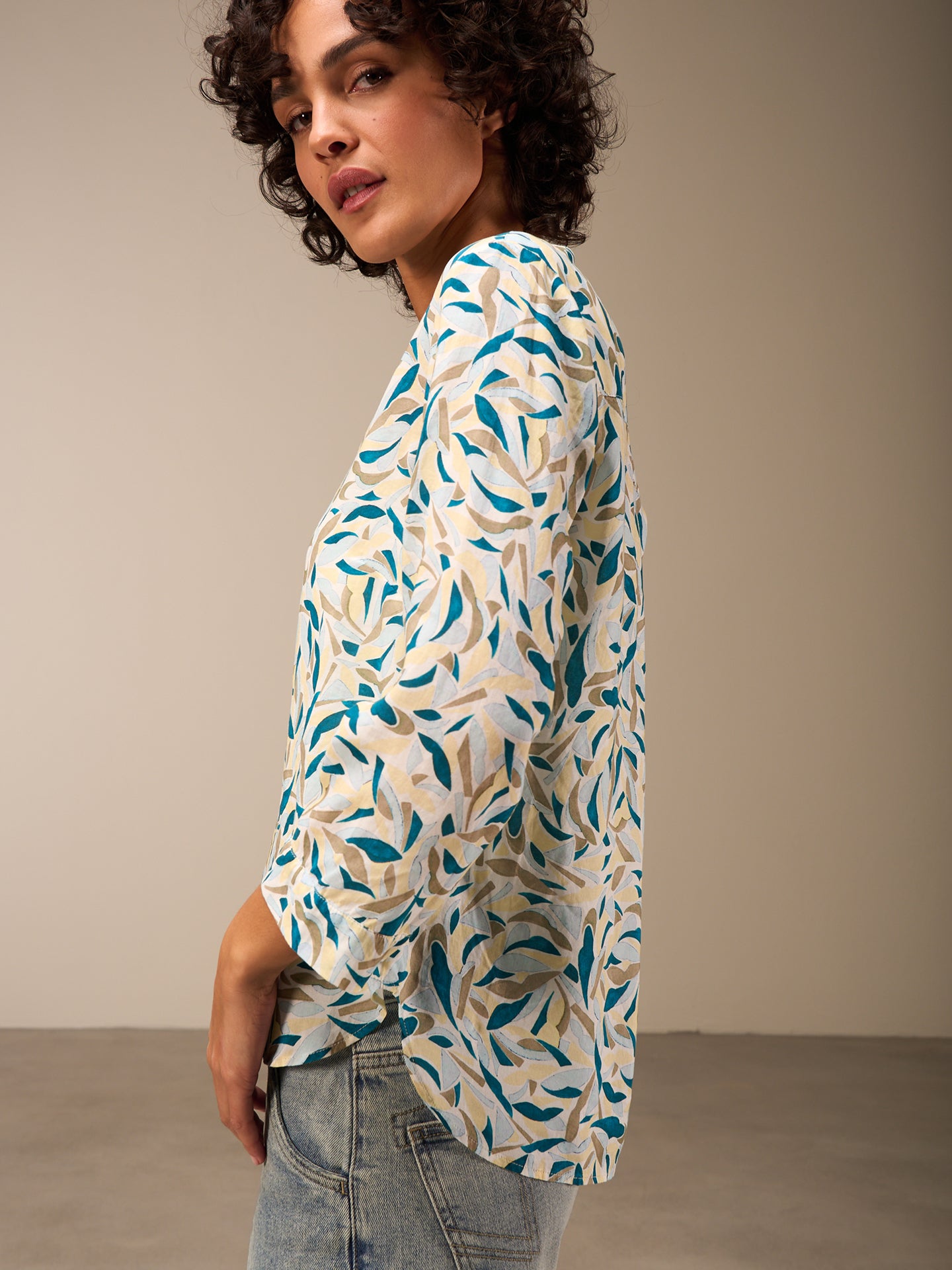 V-neck blouse