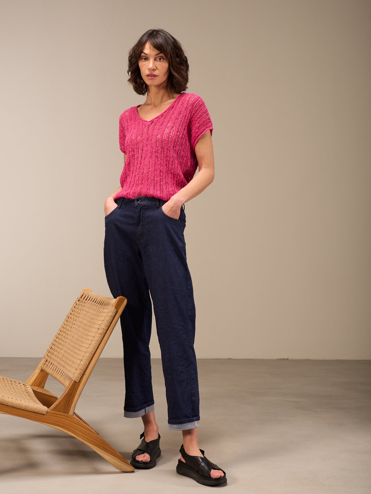 V-neck sweater vest