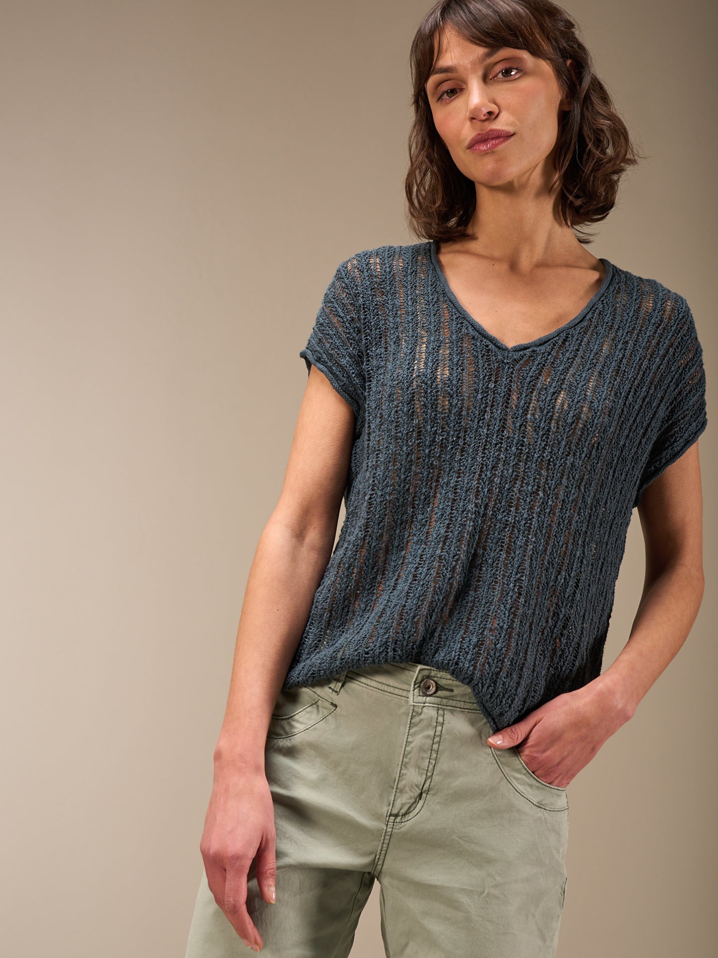 V-neck sweater vest