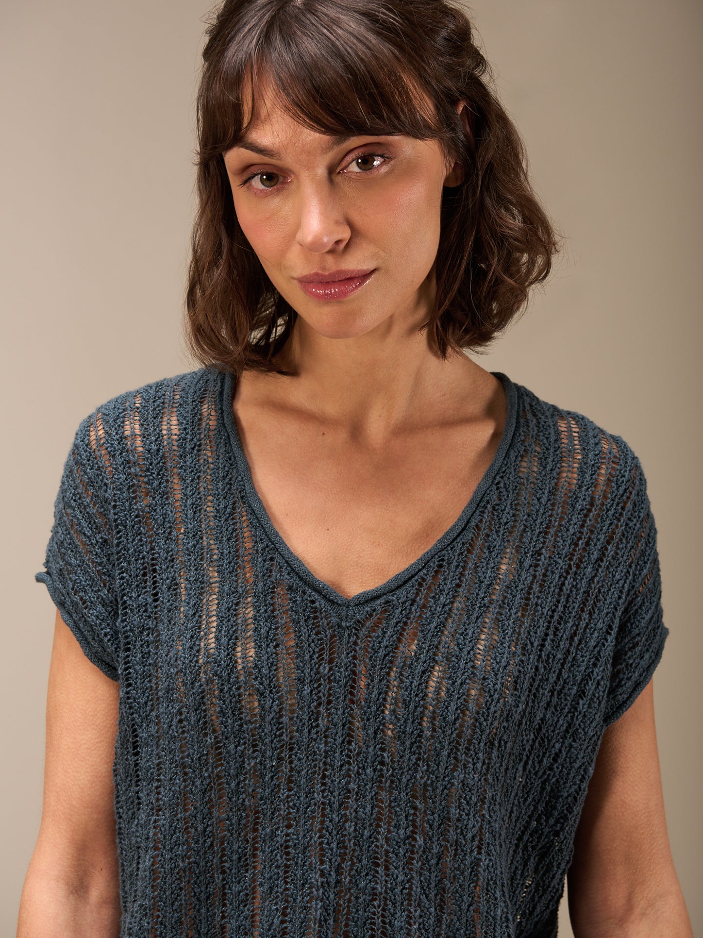 V-neck sweater vest