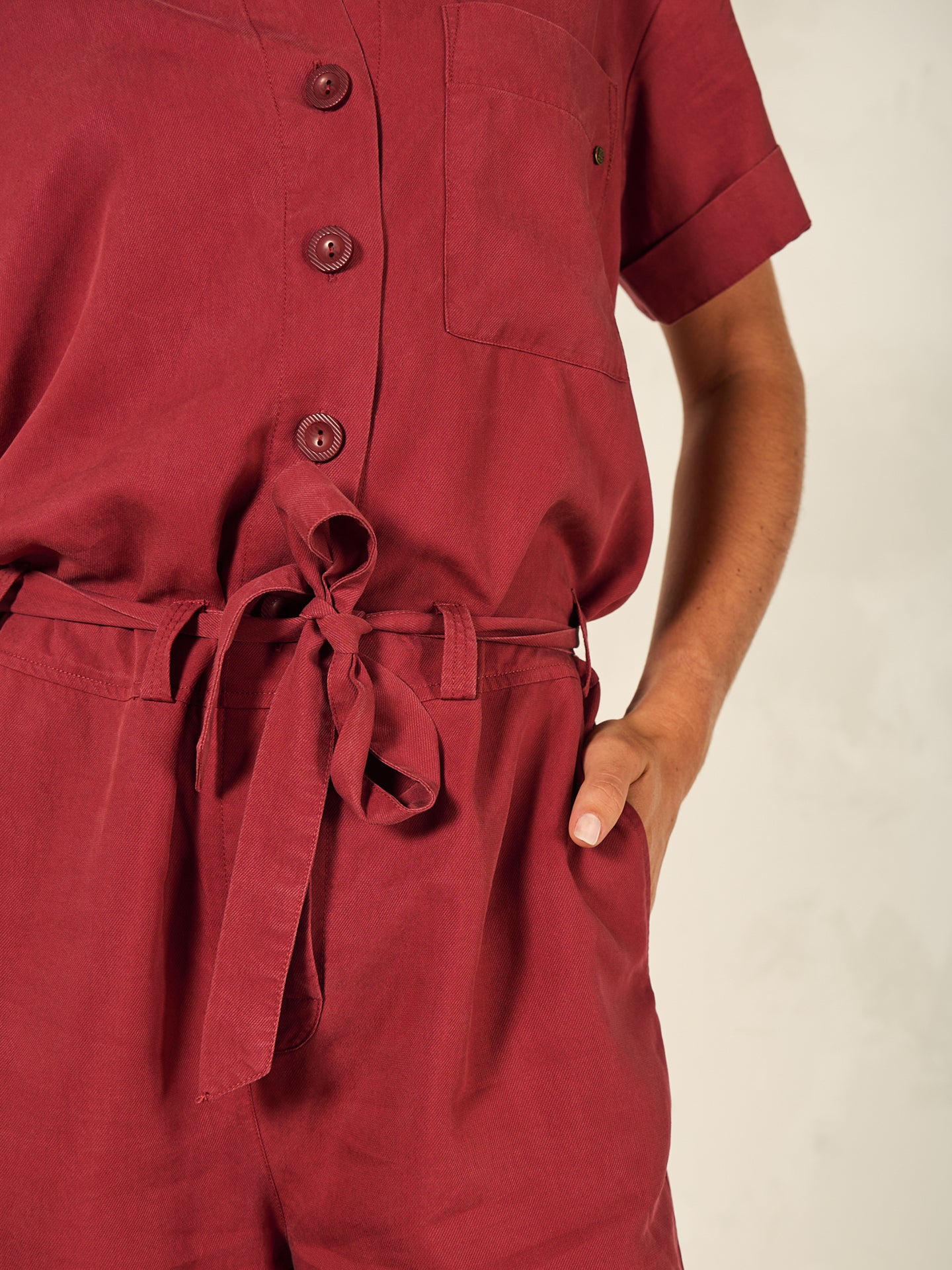 Jumpsuit with belt