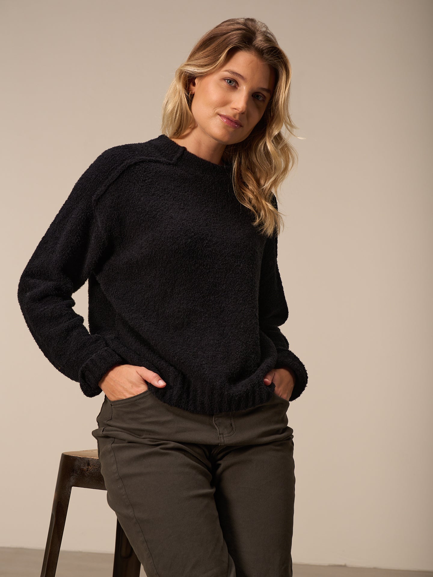 Maglione con collo alto