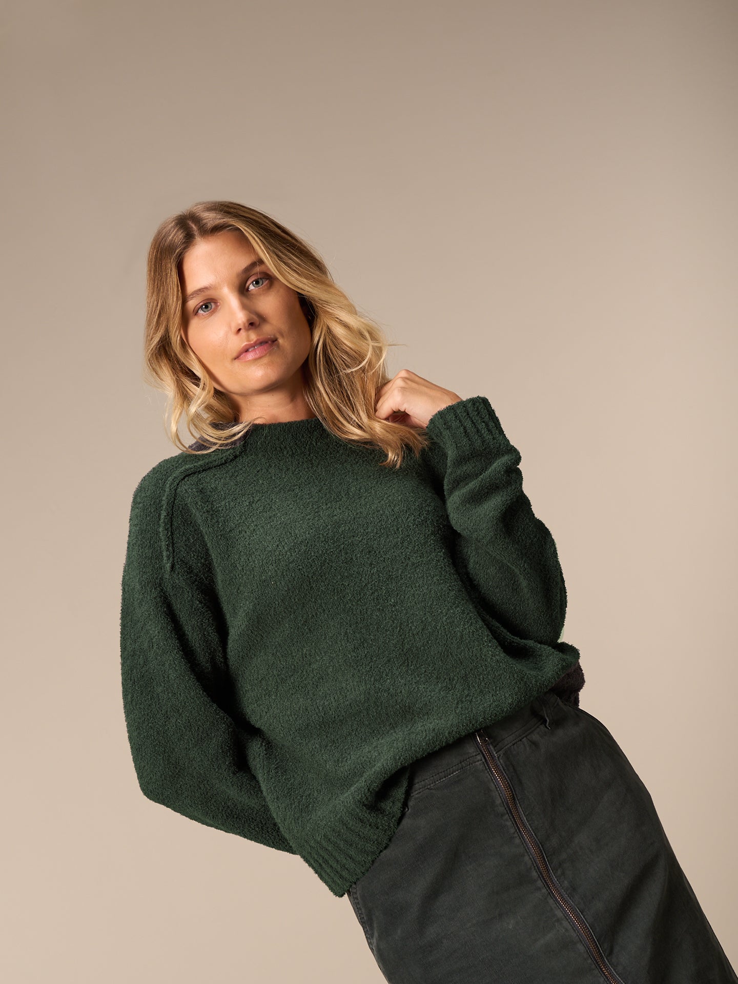 Maglione con collo alto