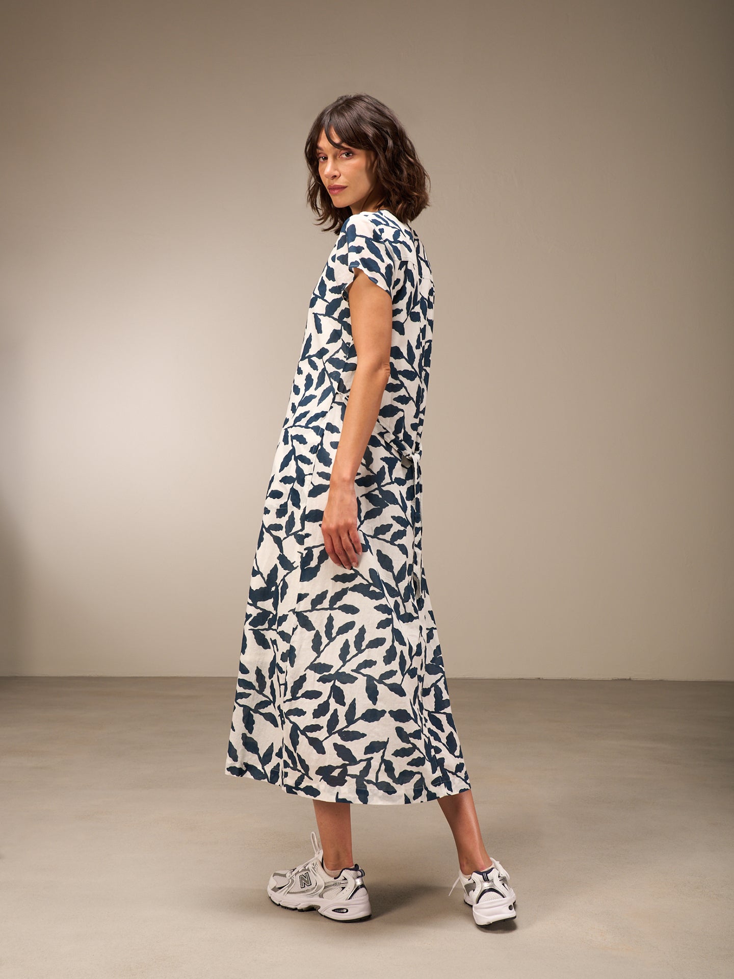 Kleid mit Rundhals