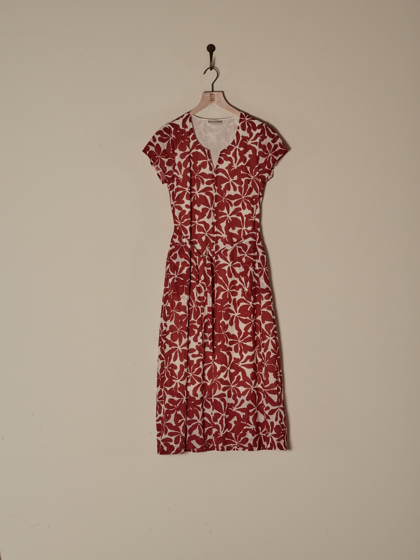 Kleid mit Rundhals