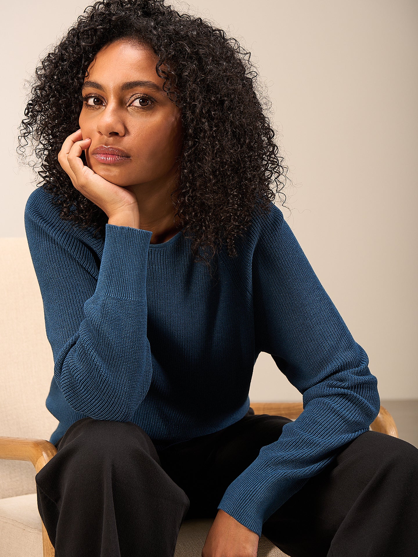 Pullover mit Rundauschnitt