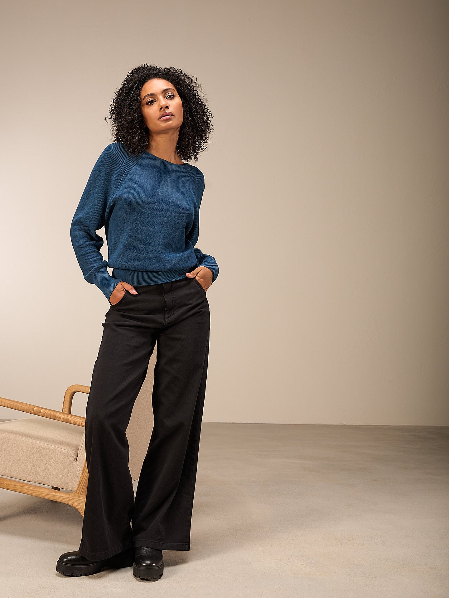 Pullover mit Rundauschnitt