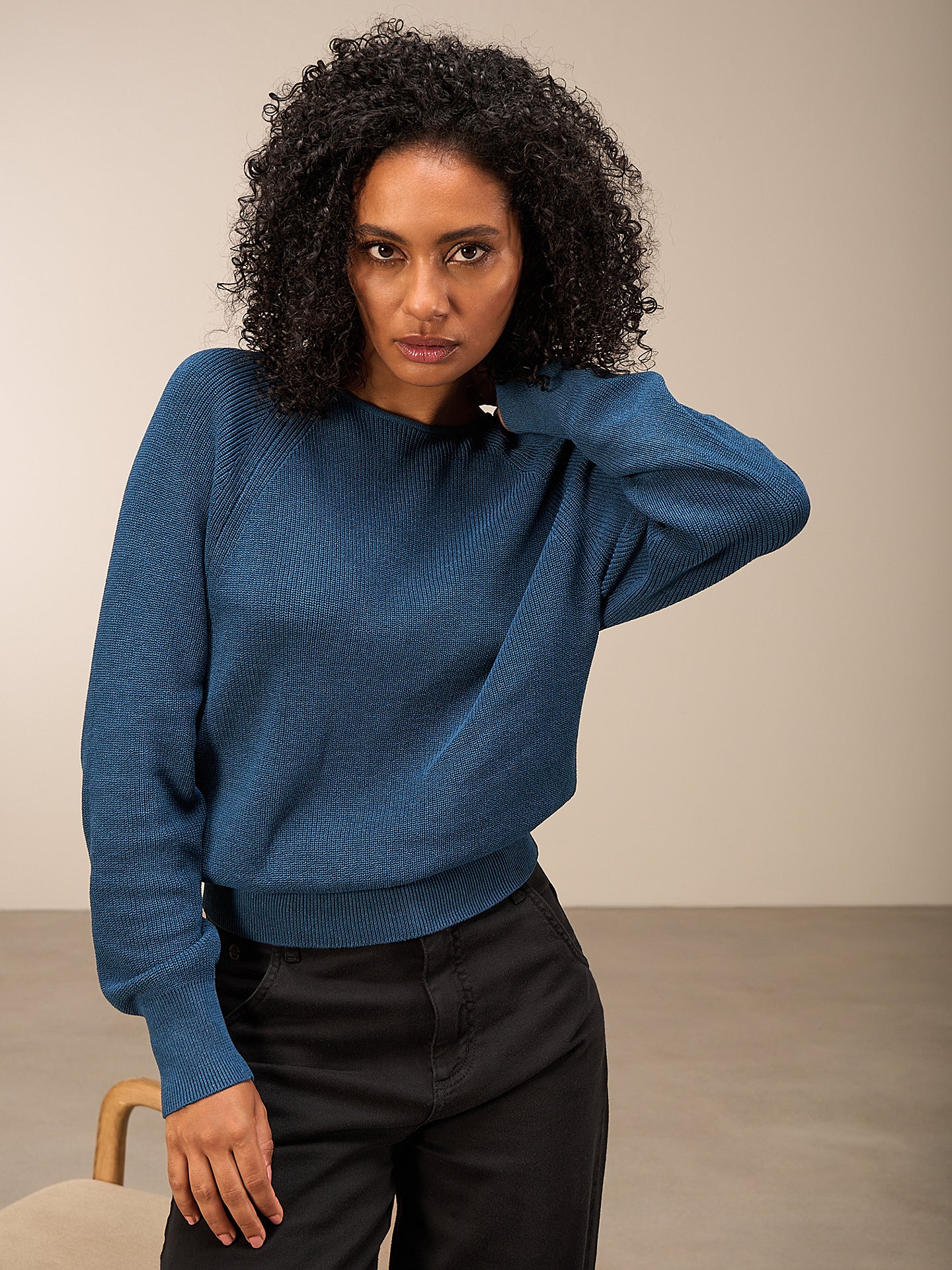 Pullover mit Rundauschnitt