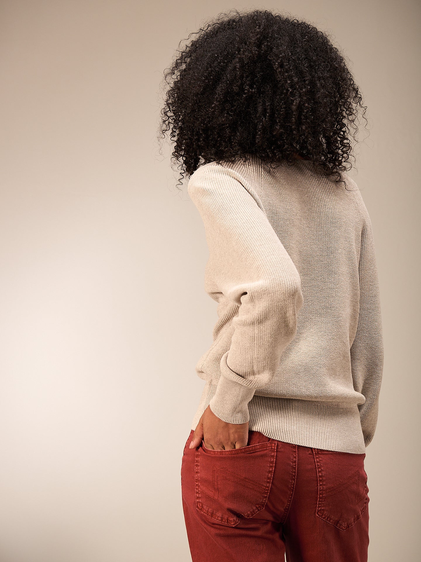 Pullover mit Rundauschnitt