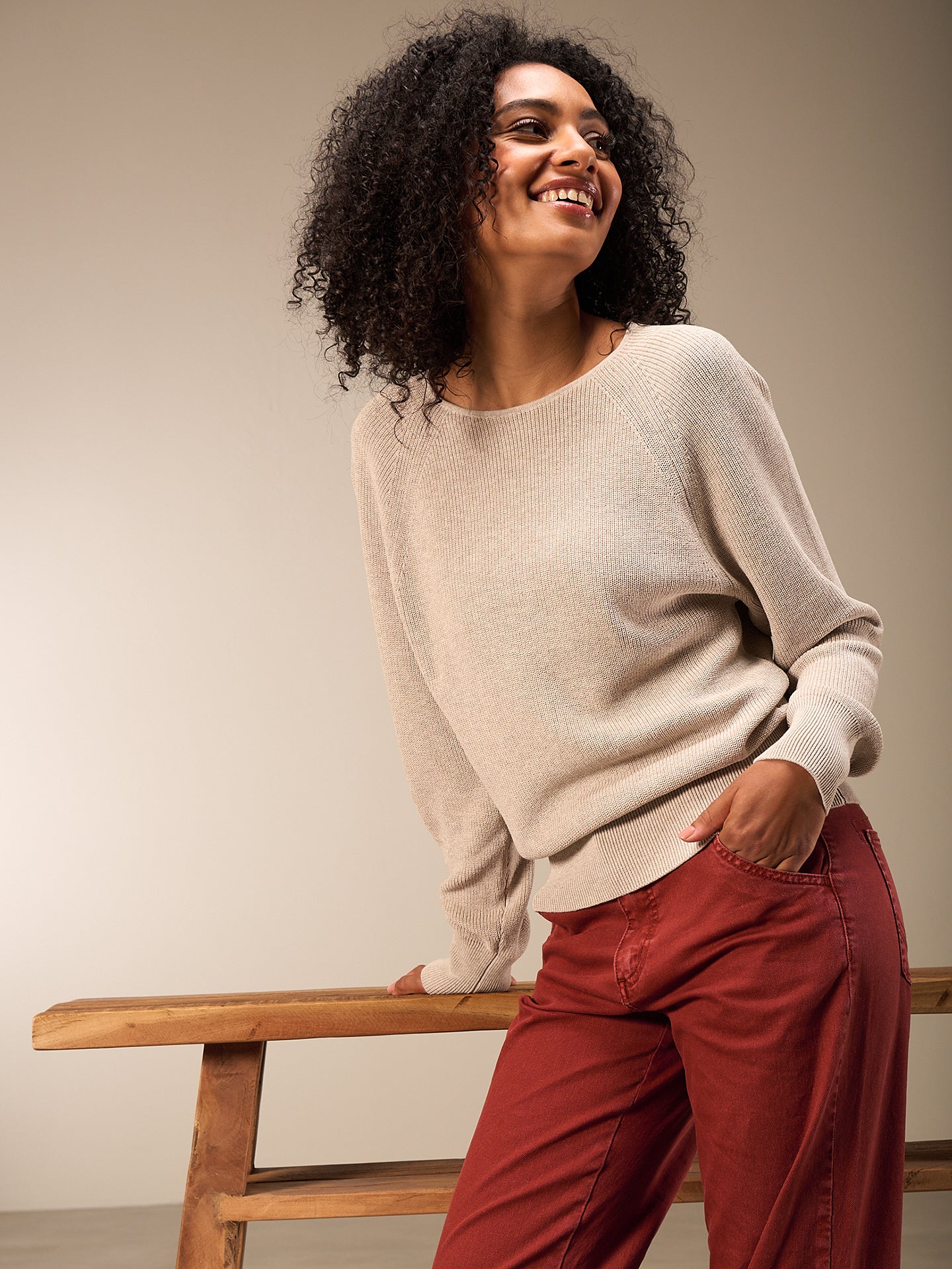 Pullover mit Rundauschnitt