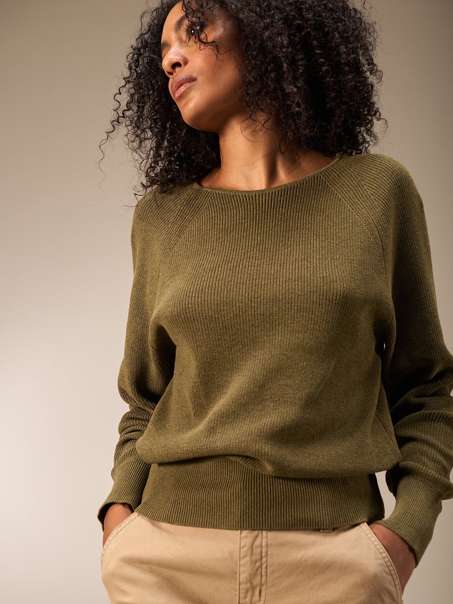 Pullover mit Rundauschnitt