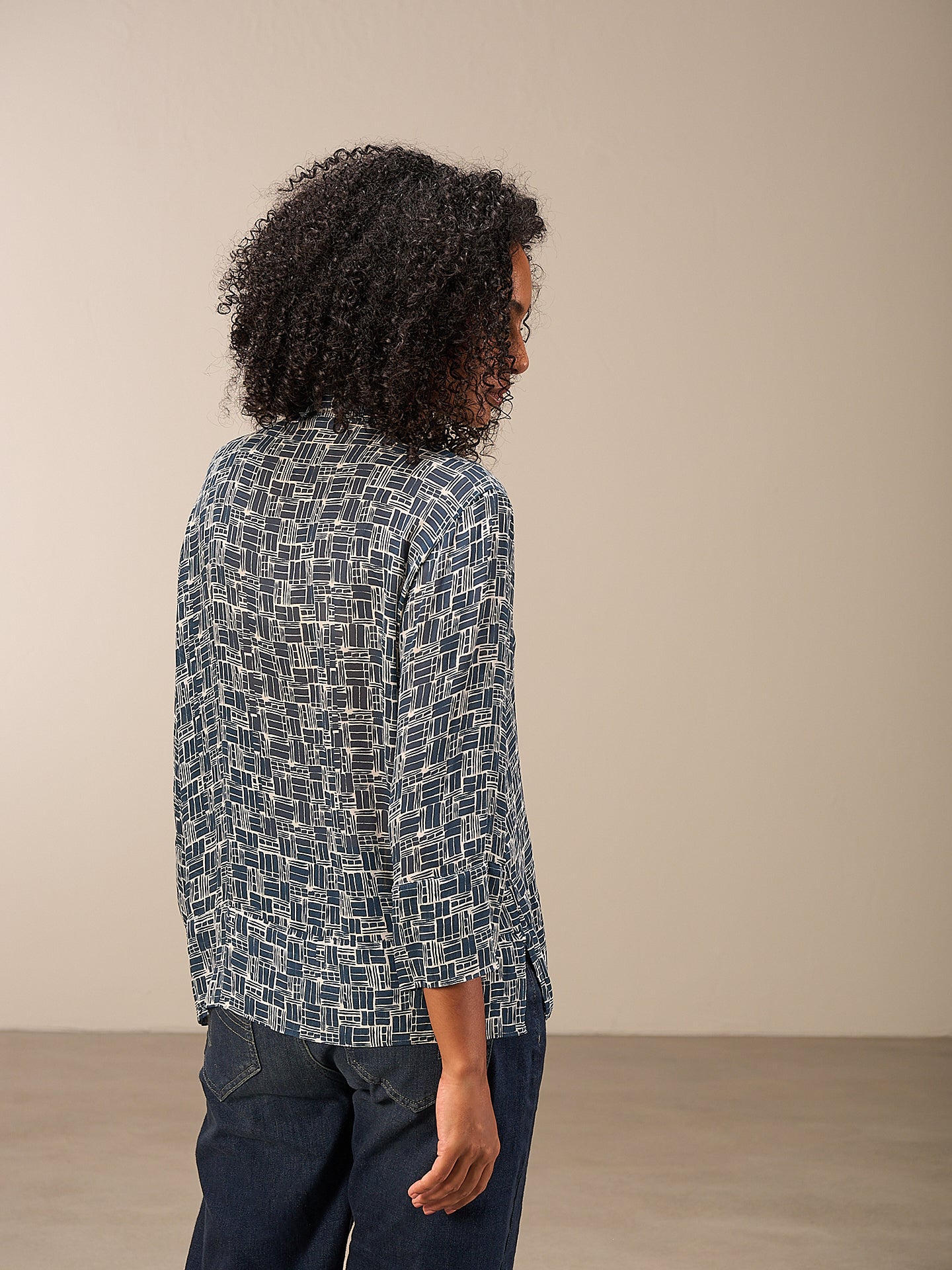 blouse à manches 3/4