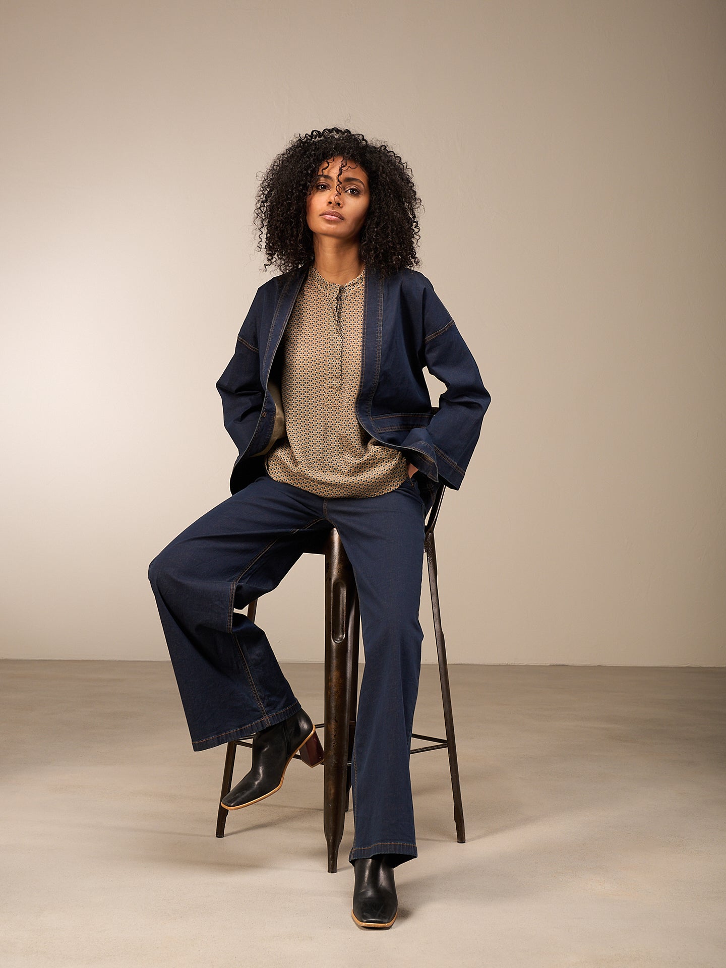 blouse à manches 3/4