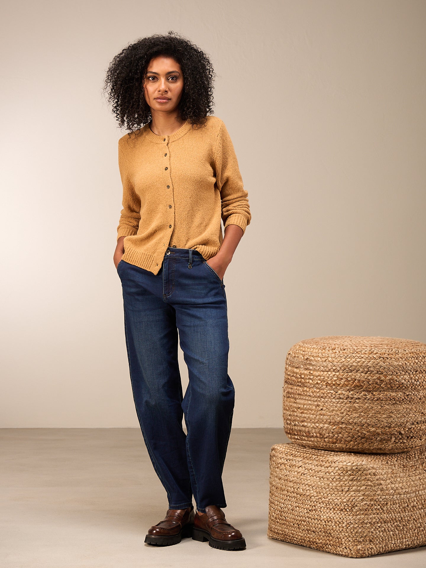 Strickjacke mit Knopfverschluss