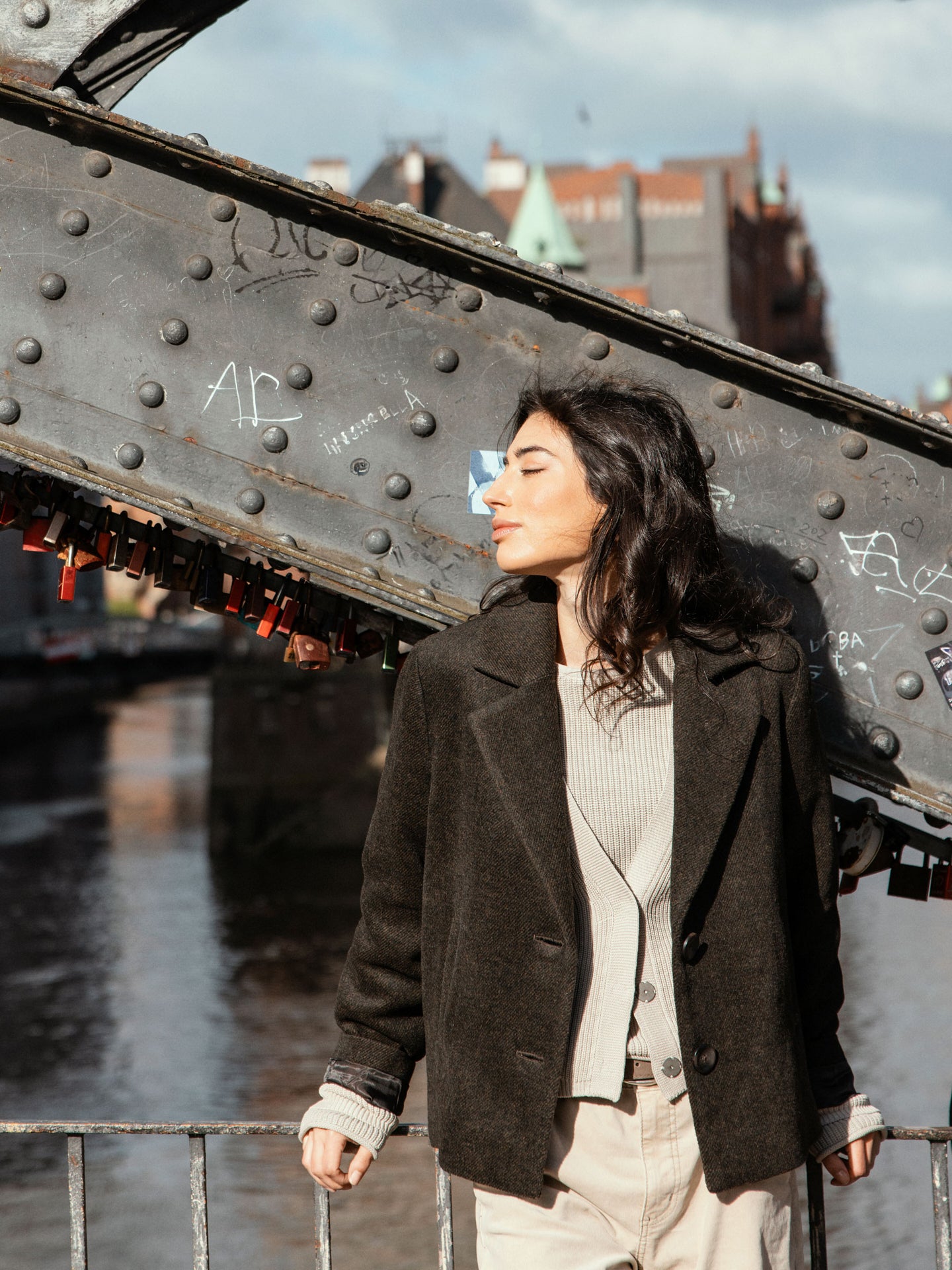 Jacke mit Reverskragen