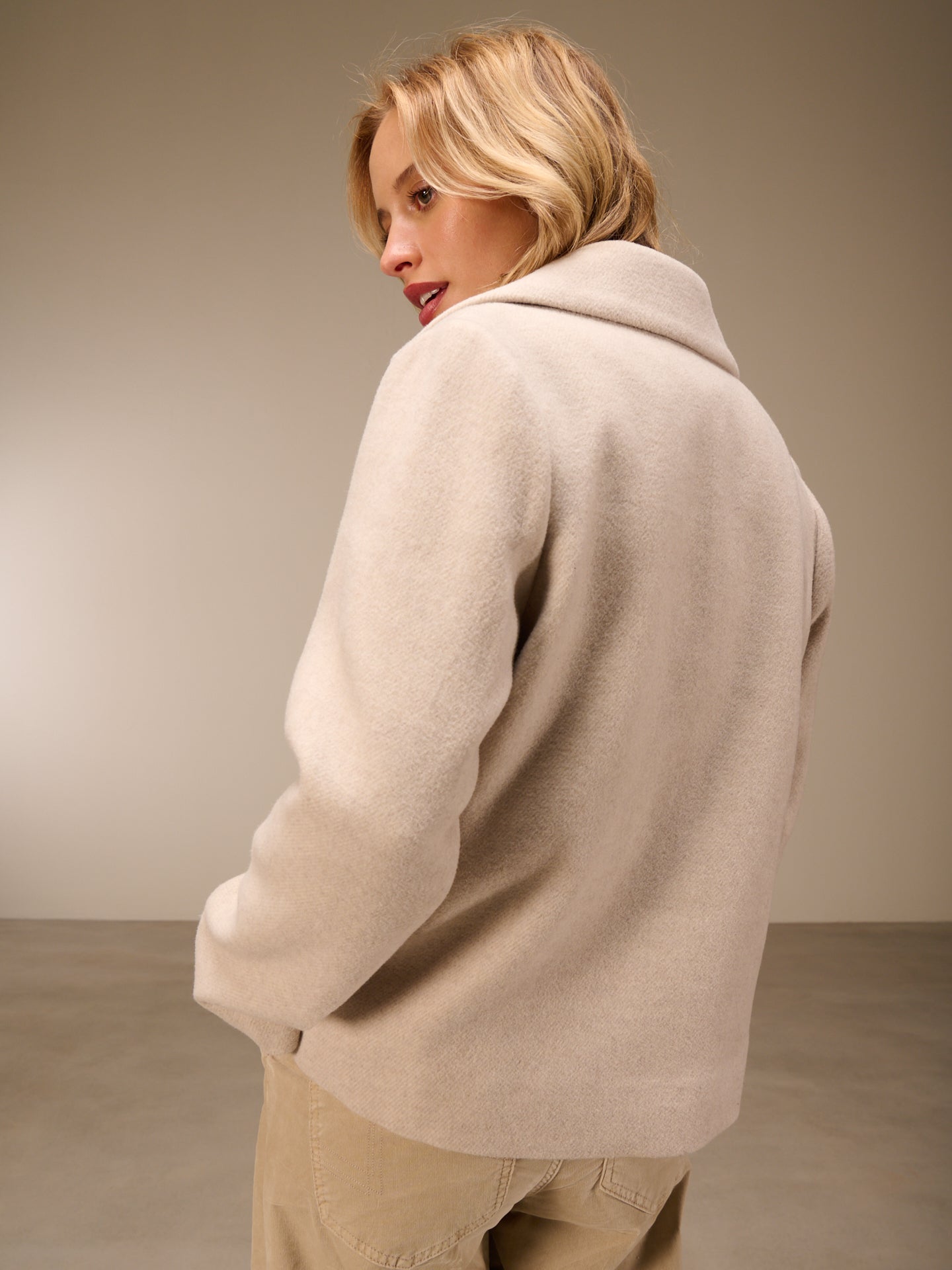 Jacket with notch lapel