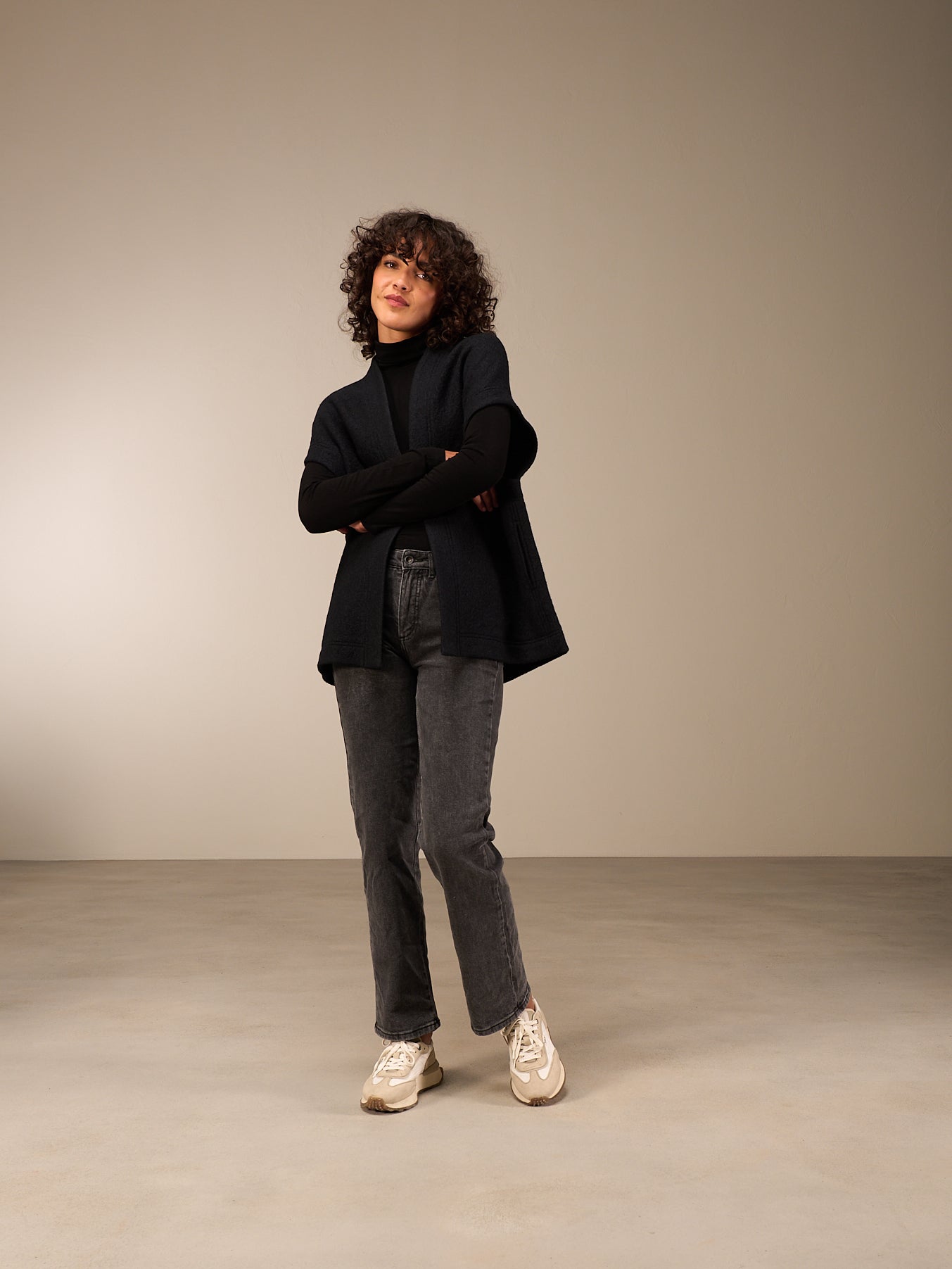 Gilet in misto lana
