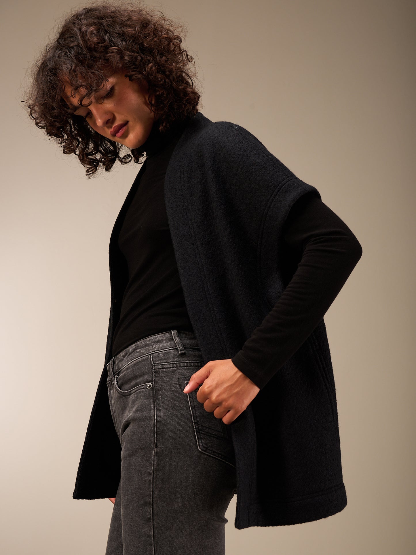 Gilet in misto lana