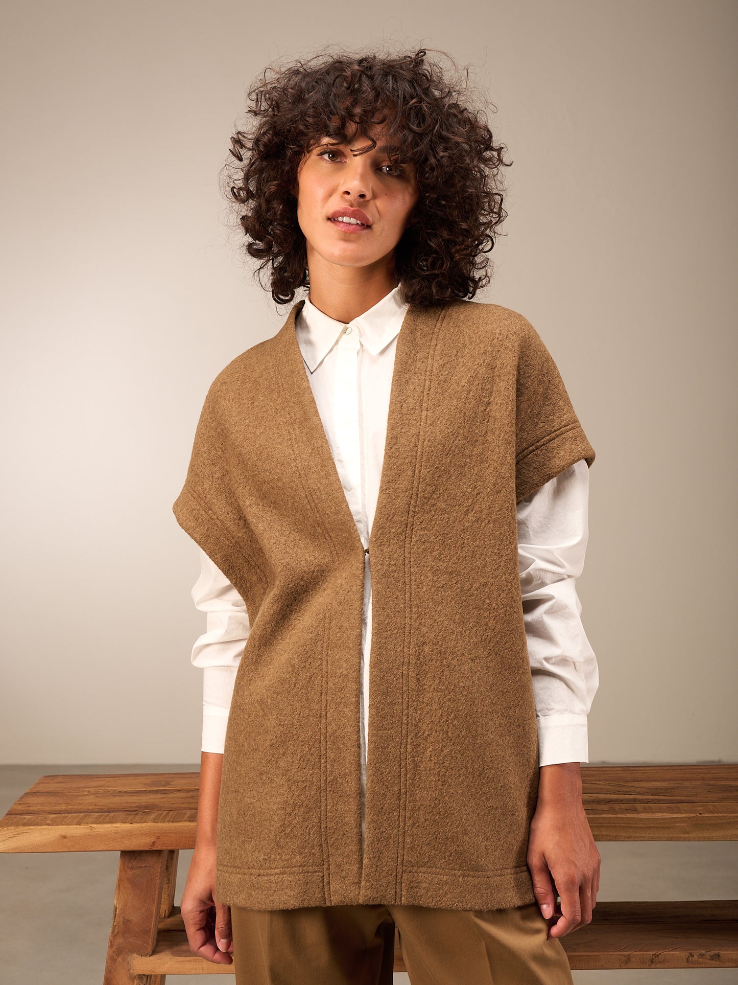 Gilet in misto lana