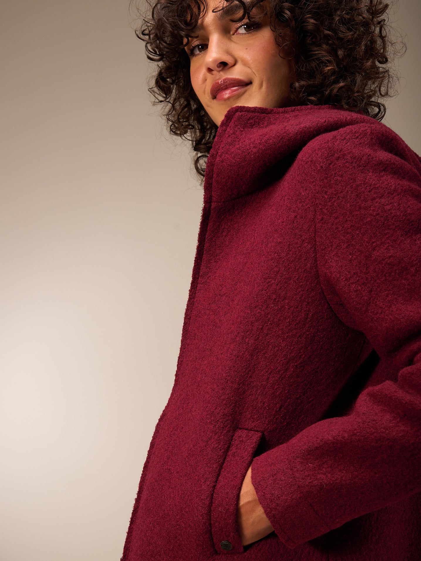 Jacke mit Wolle