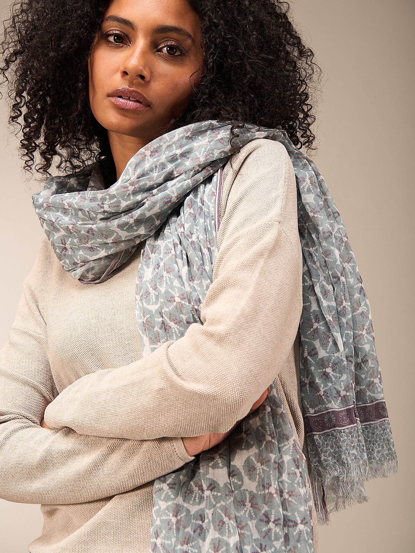 foulard imprimé