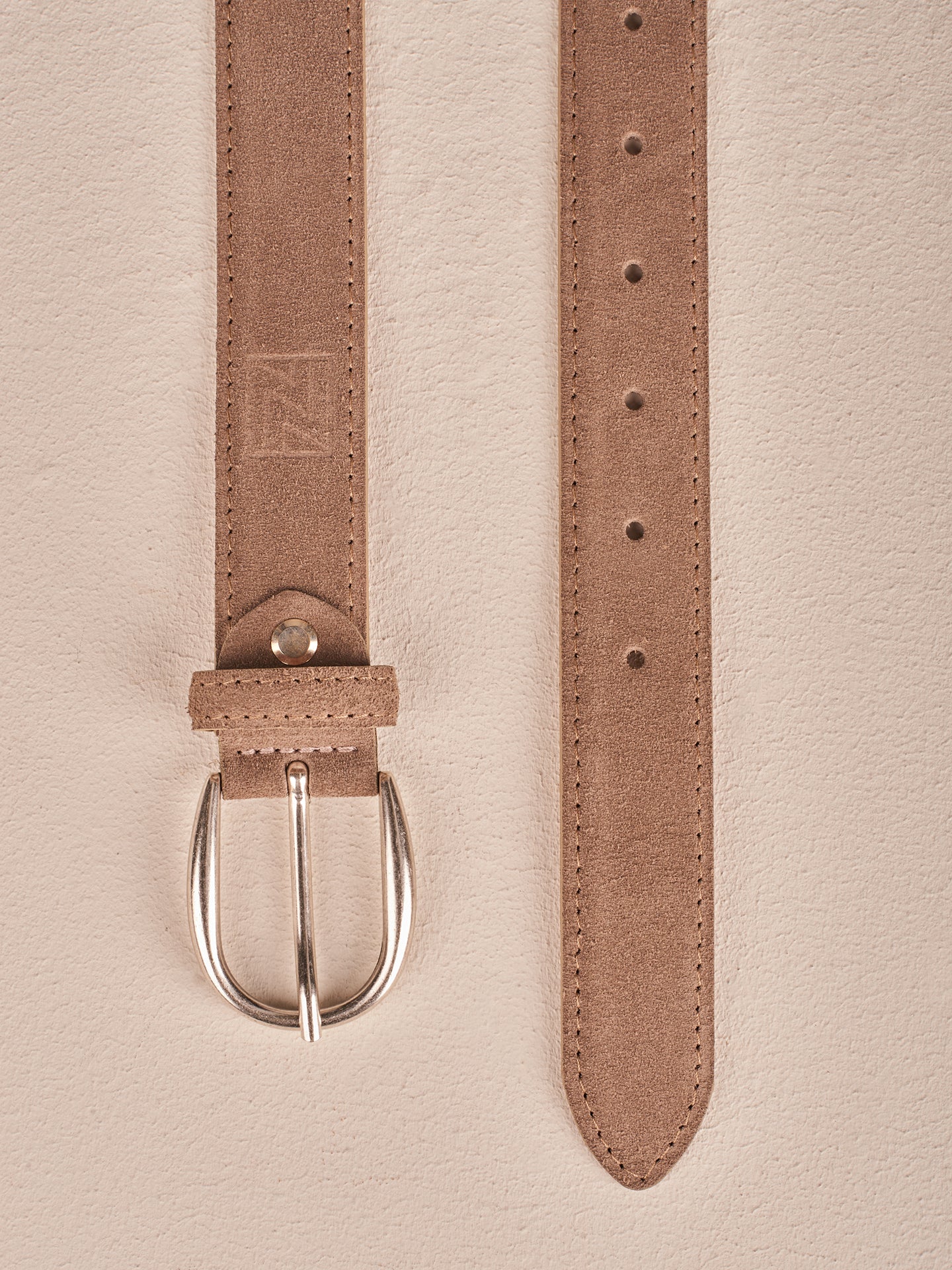 Cintura in pelle scamosciata
