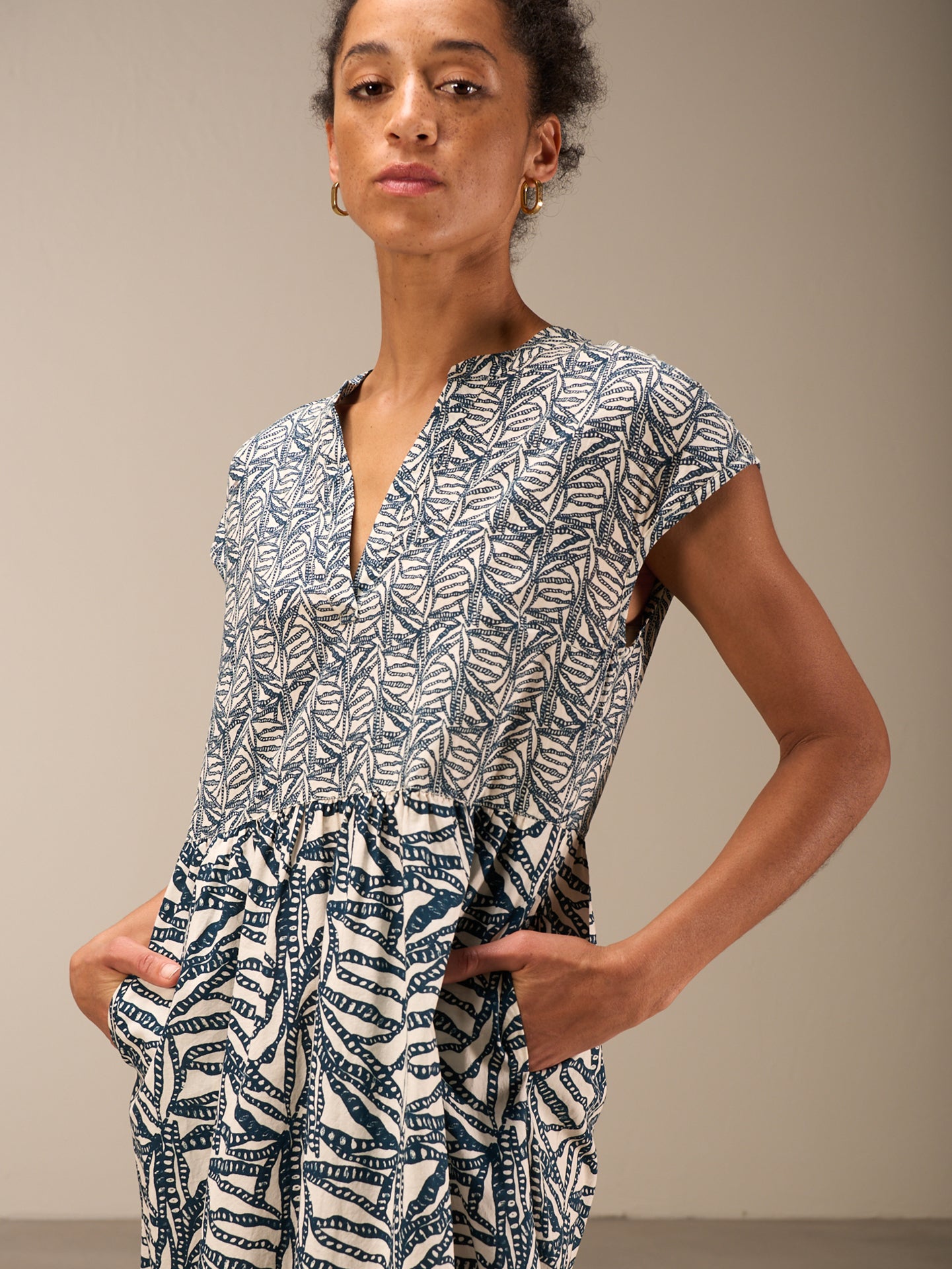 V-neck dress