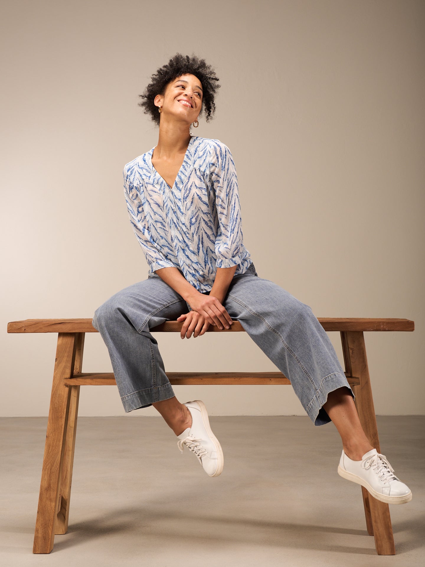 Bluse mit Knopfleiste