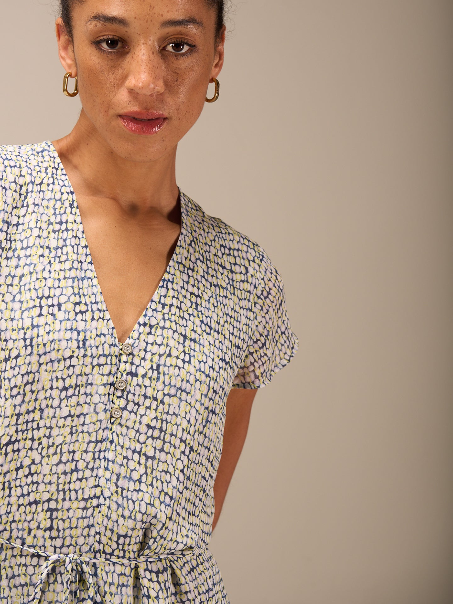 V-neck dress