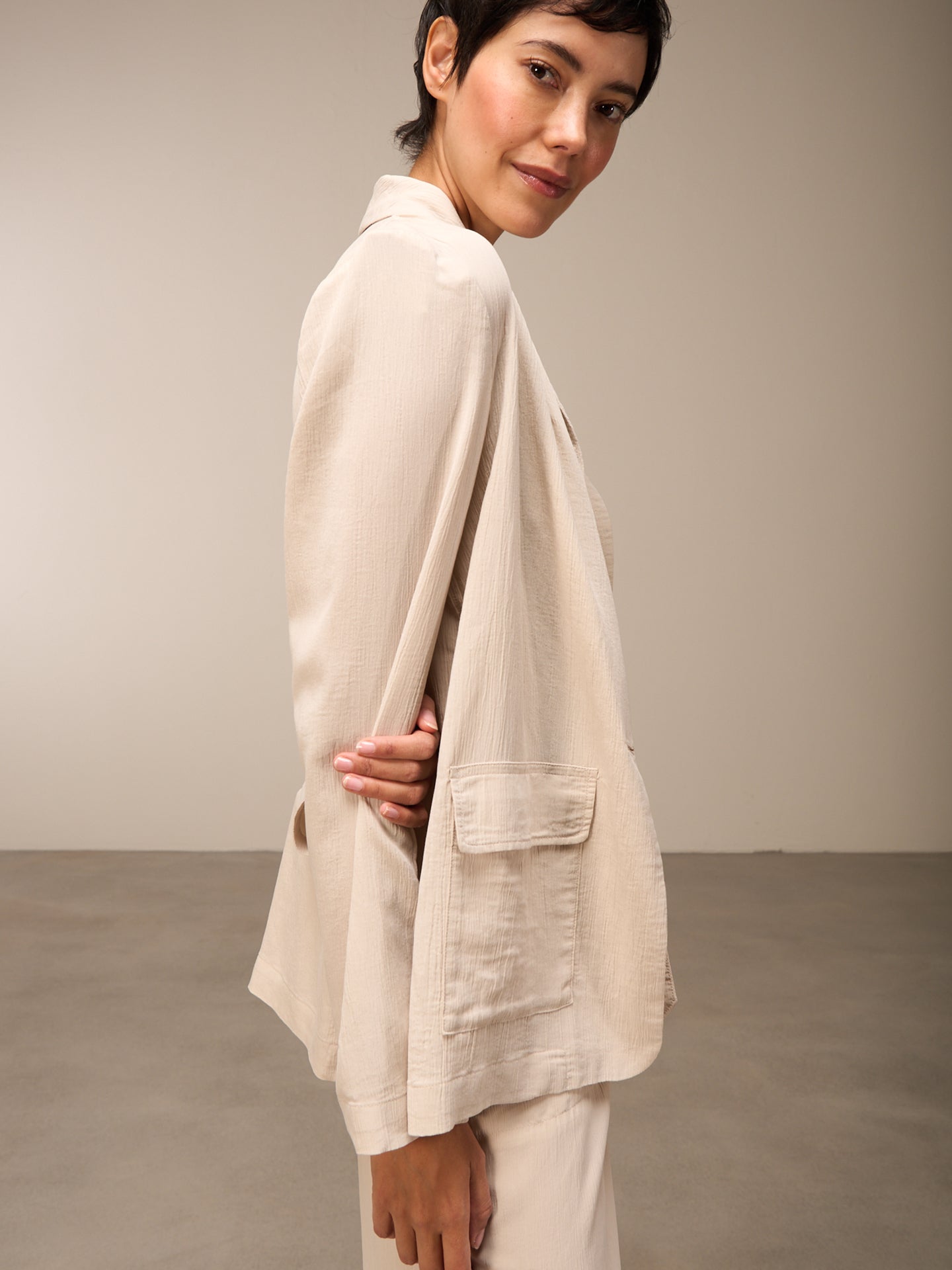 Blazer mit Schalkragen