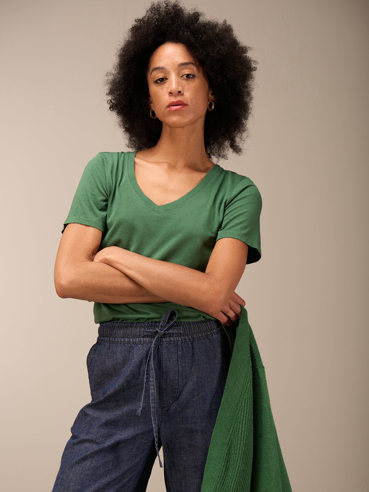T-shirt à manches coupées raccourcies