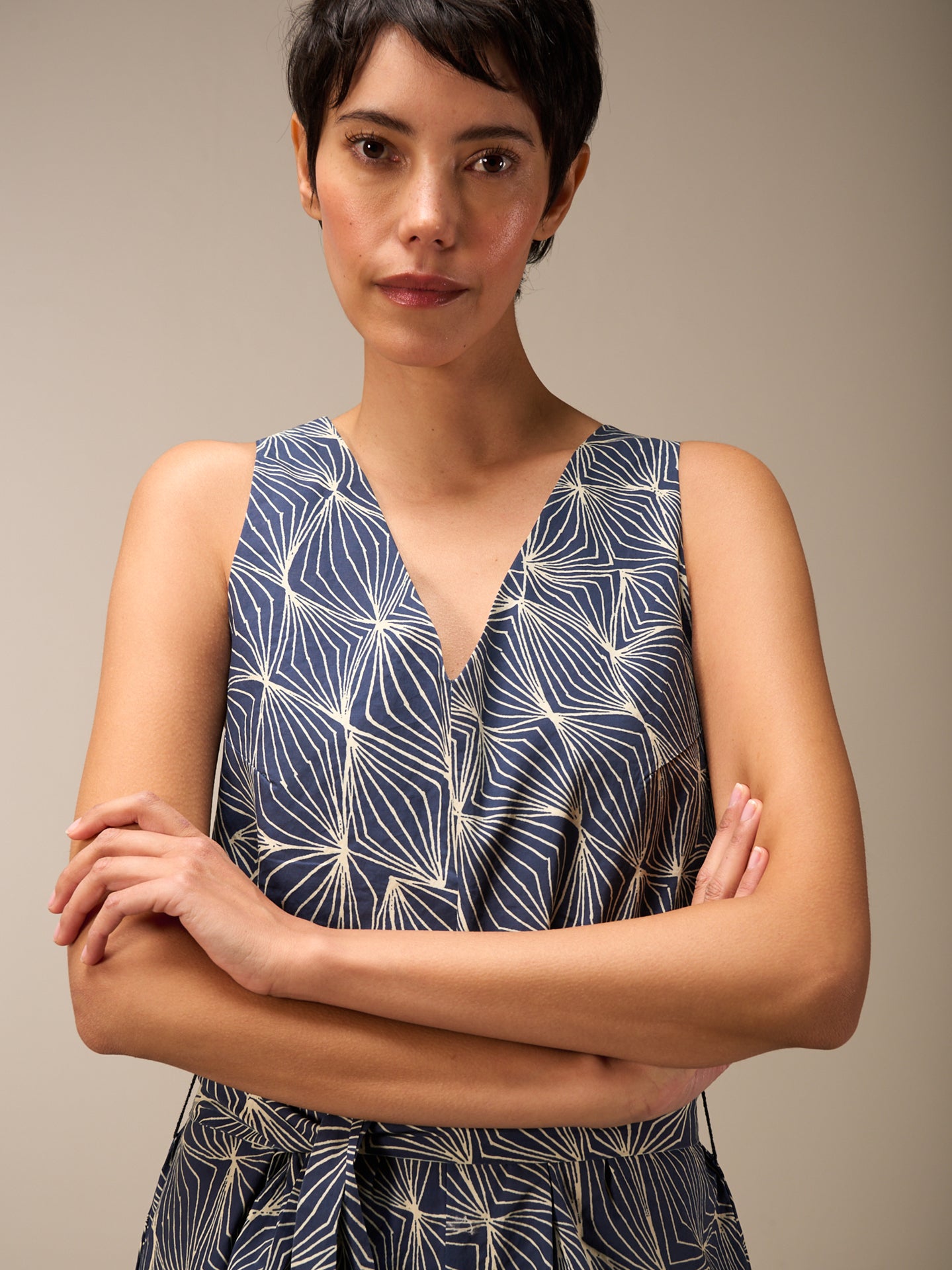 Jumpsuit with belt