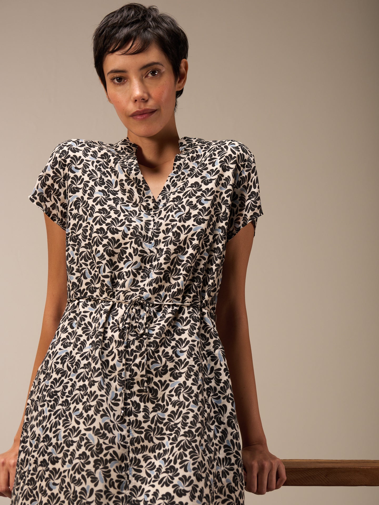V-neck dress