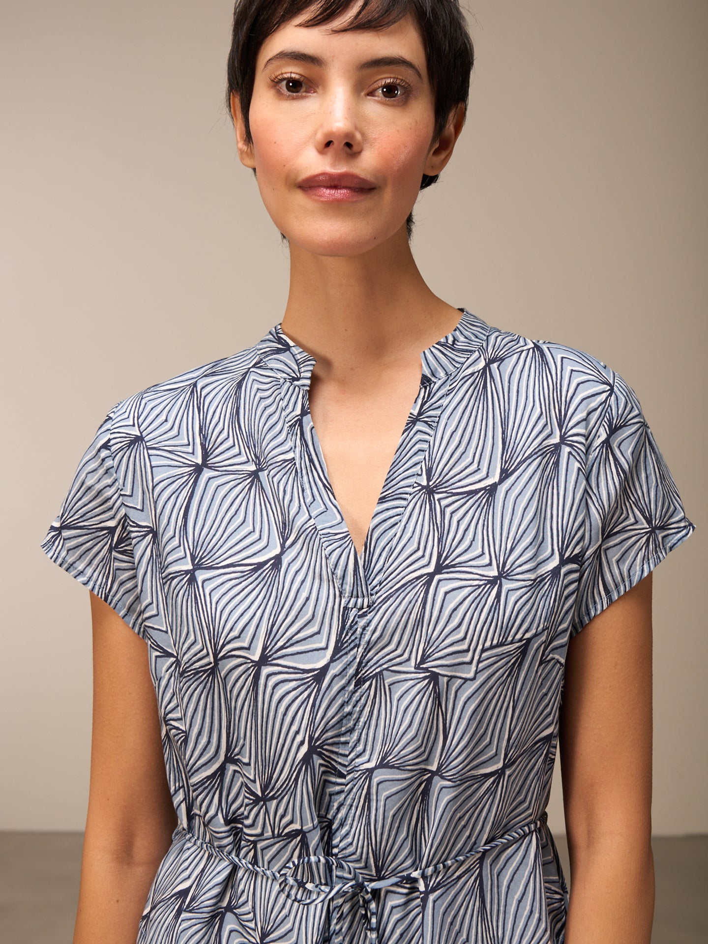 V-neck dress
