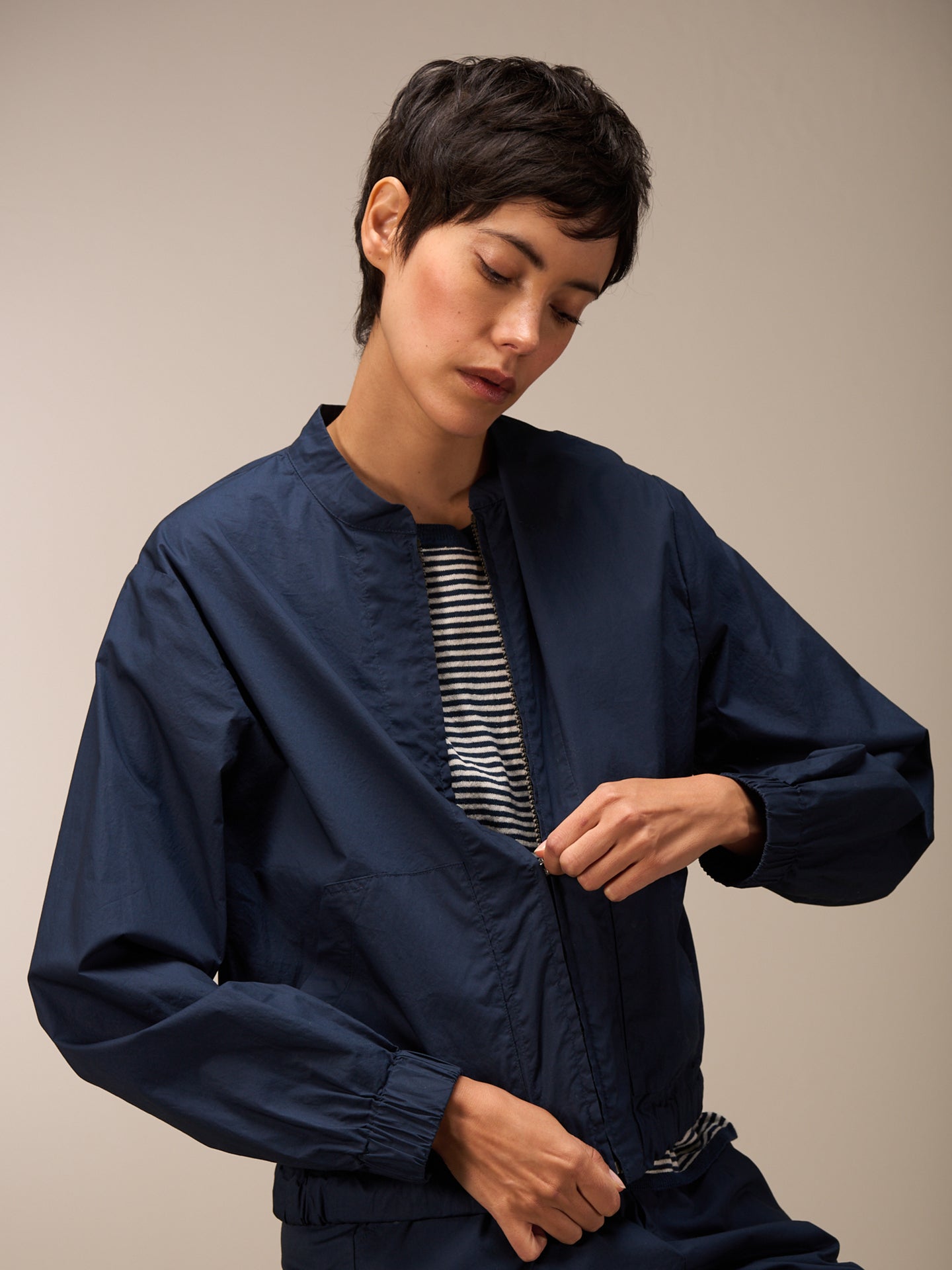 veste avec col montant
