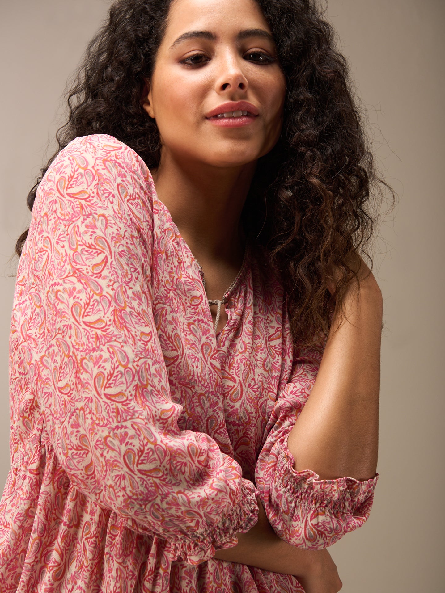 blouse à volants