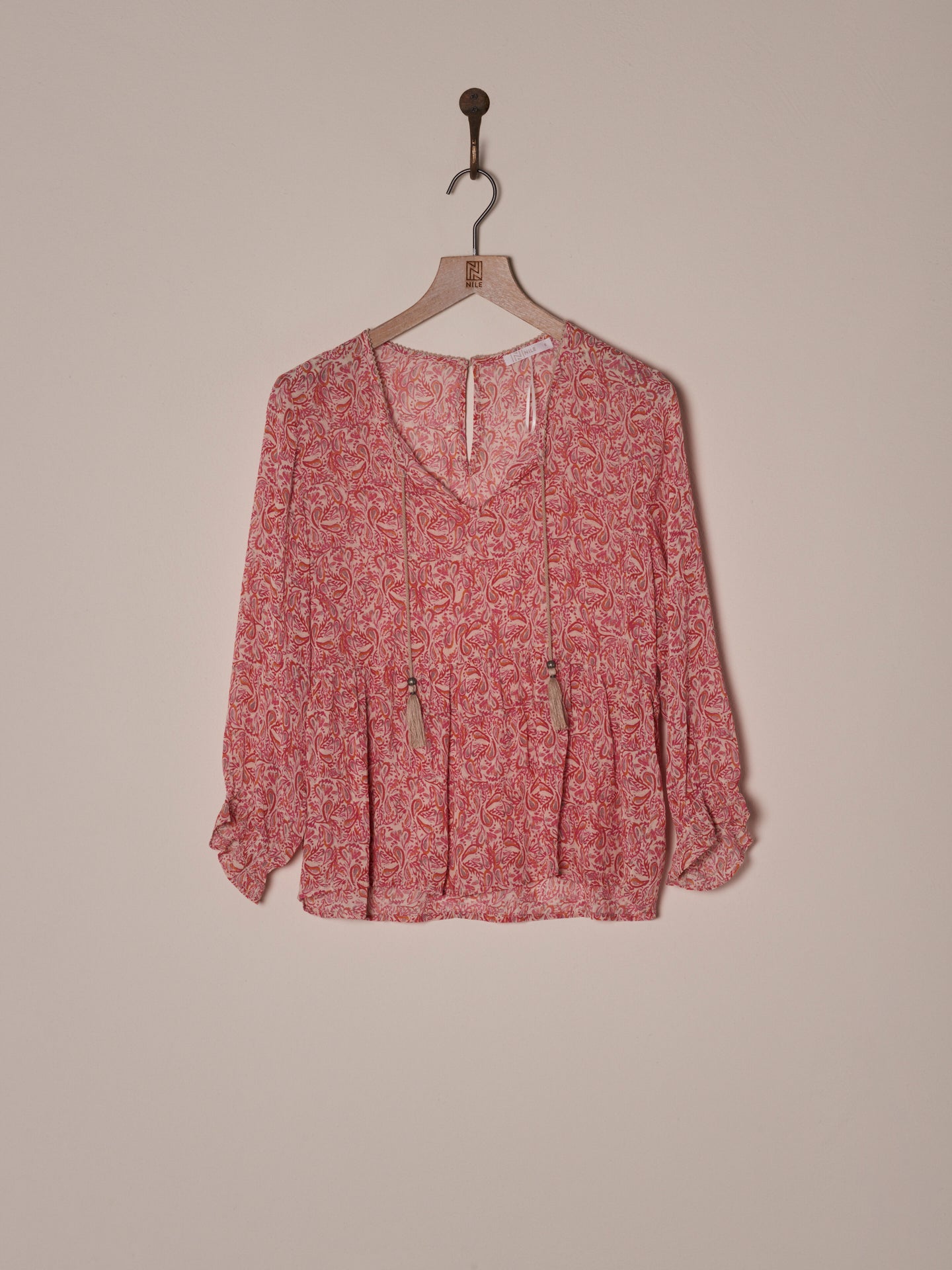 blouse à volants