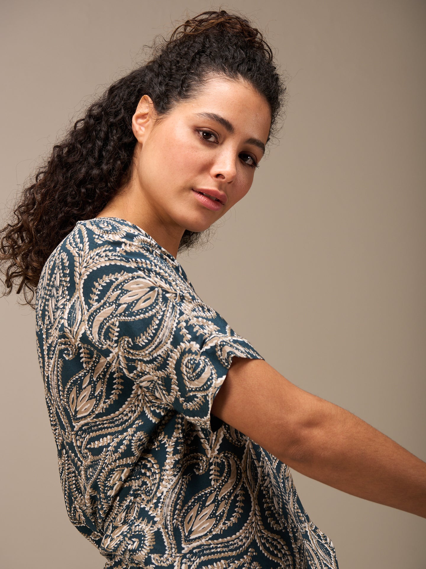 Knotted blouse