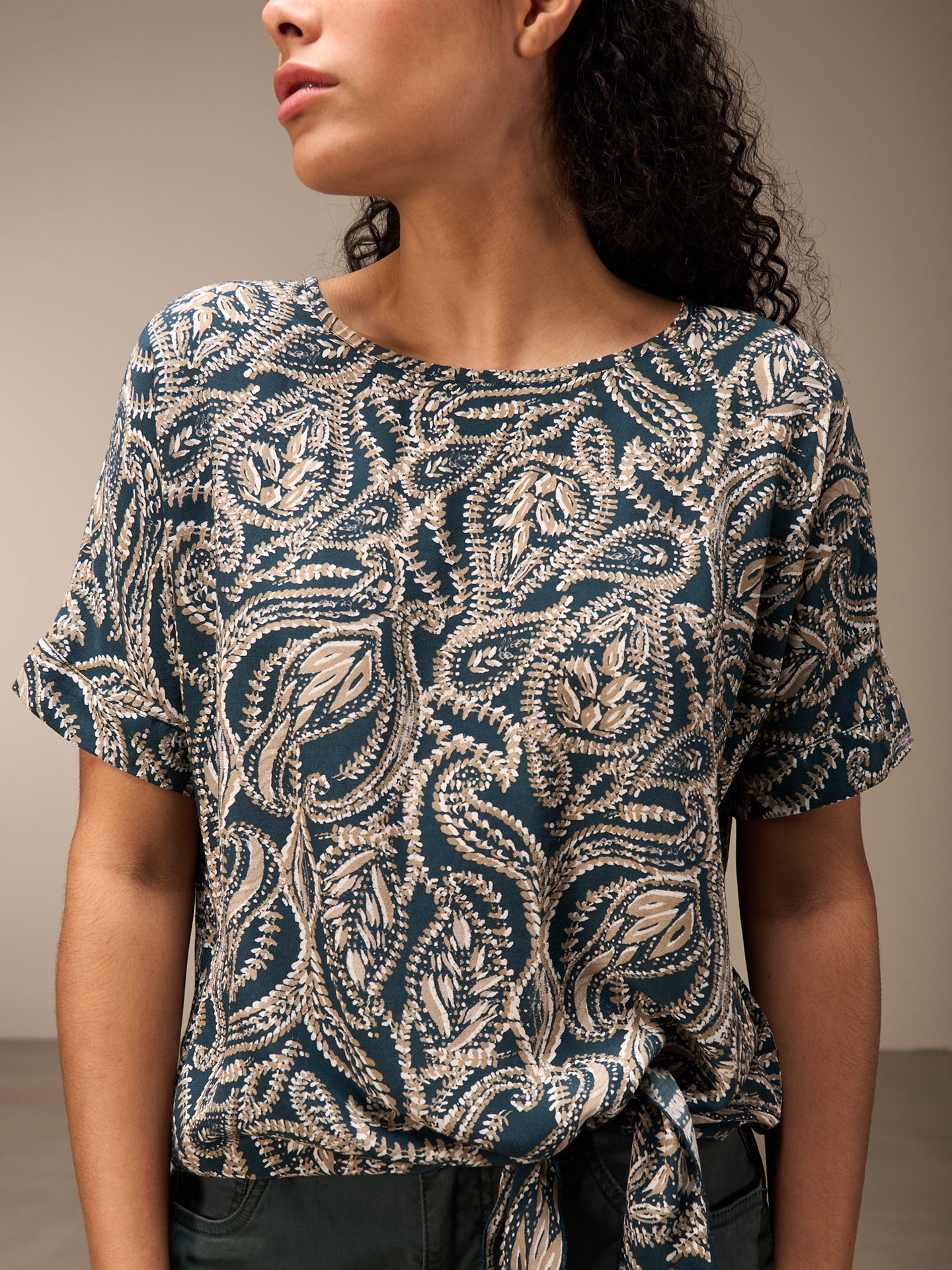 Knotted blouse