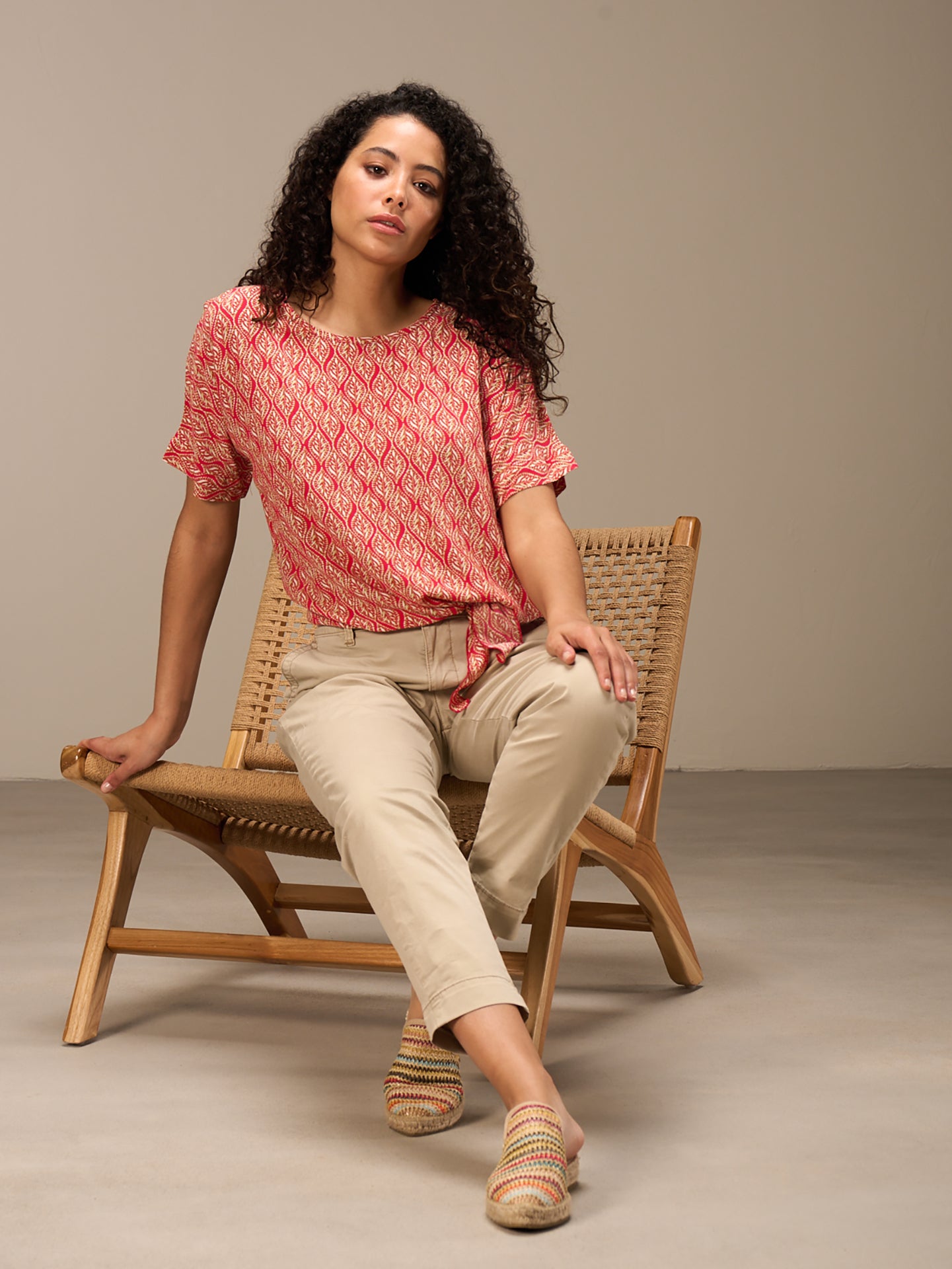 Knotted blouse