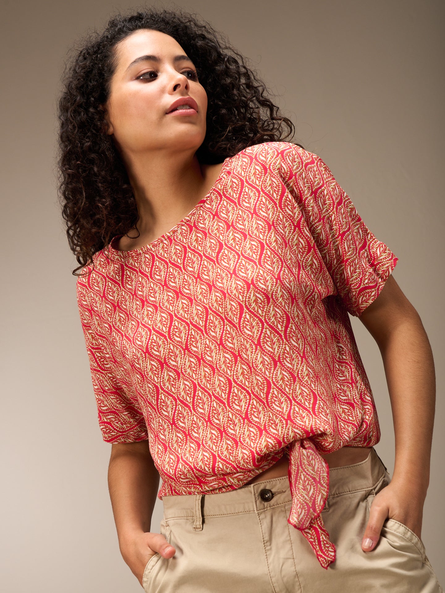 Knotted blouse