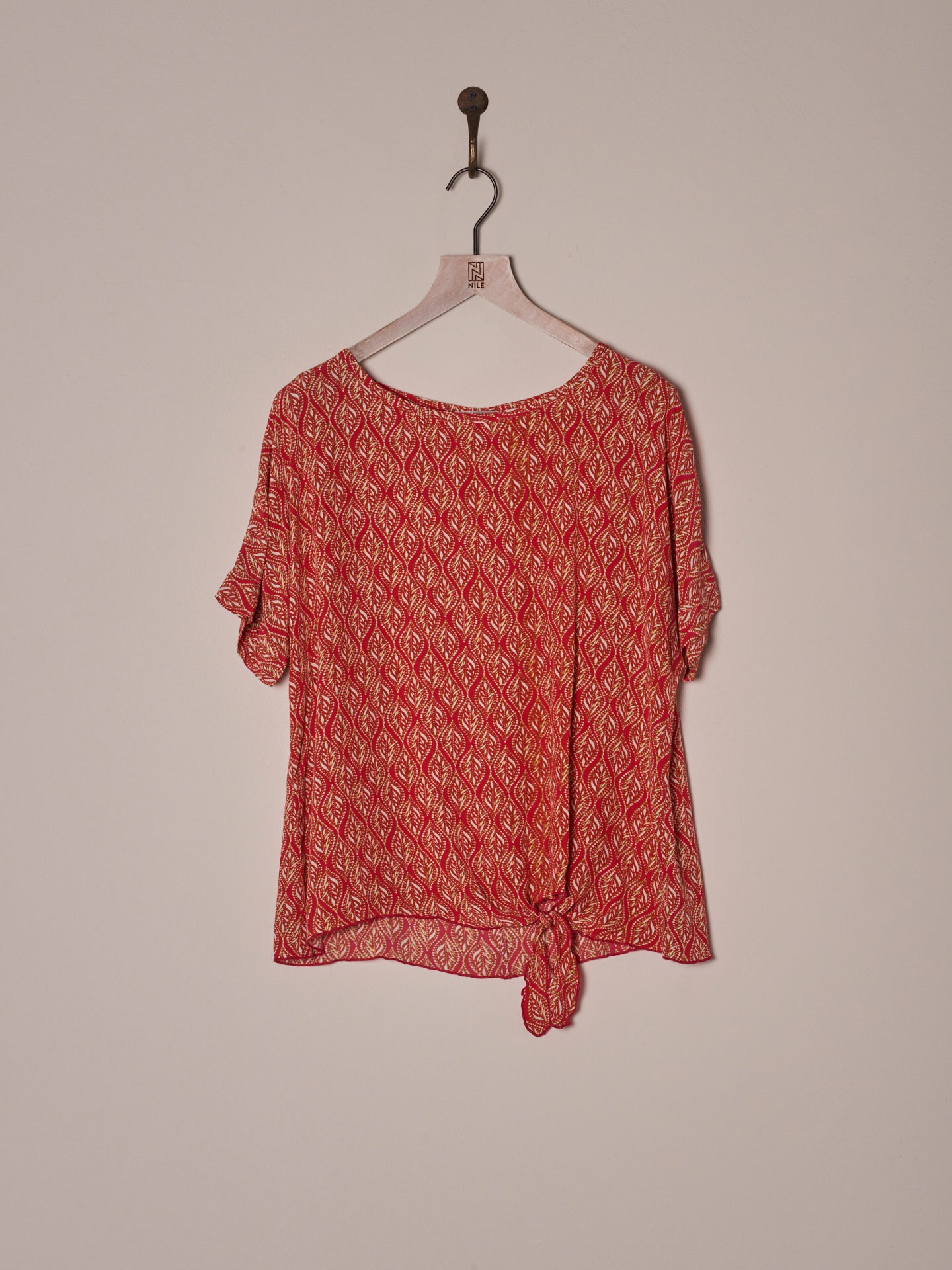 Knotted blouse
