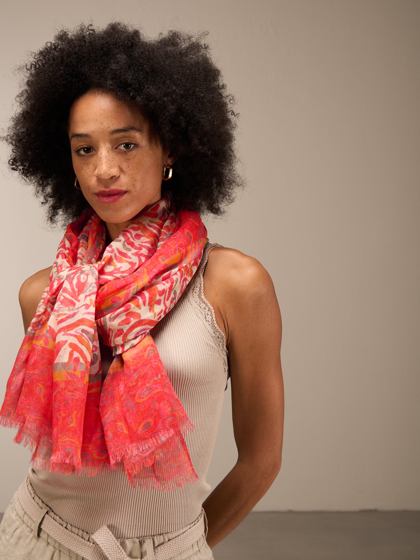 foulard imprimé