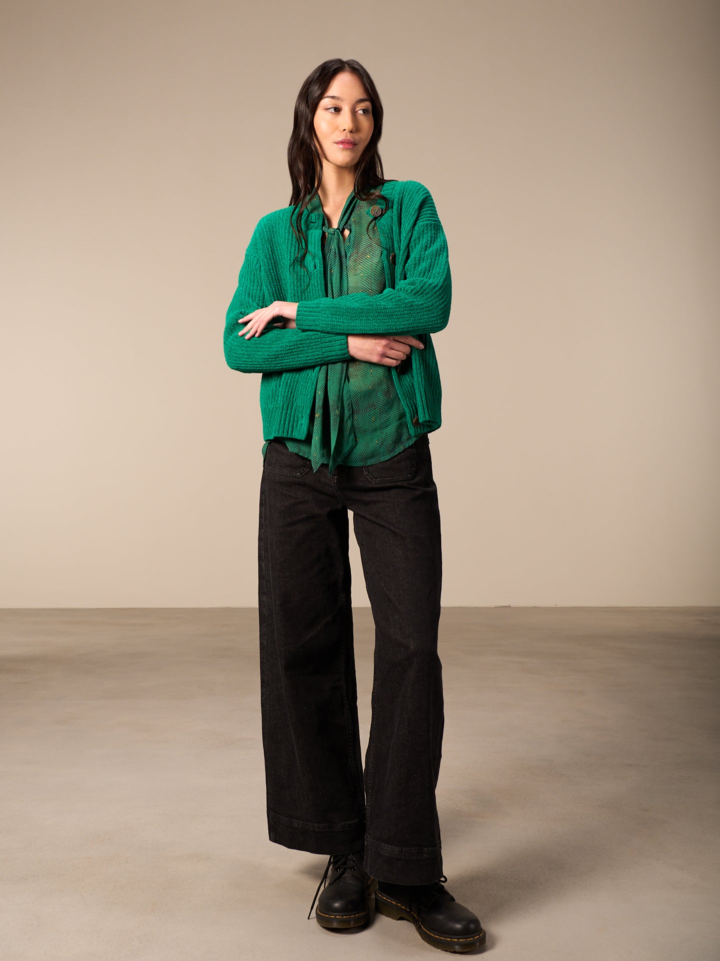 Strickjacke mit Knopfverschluss