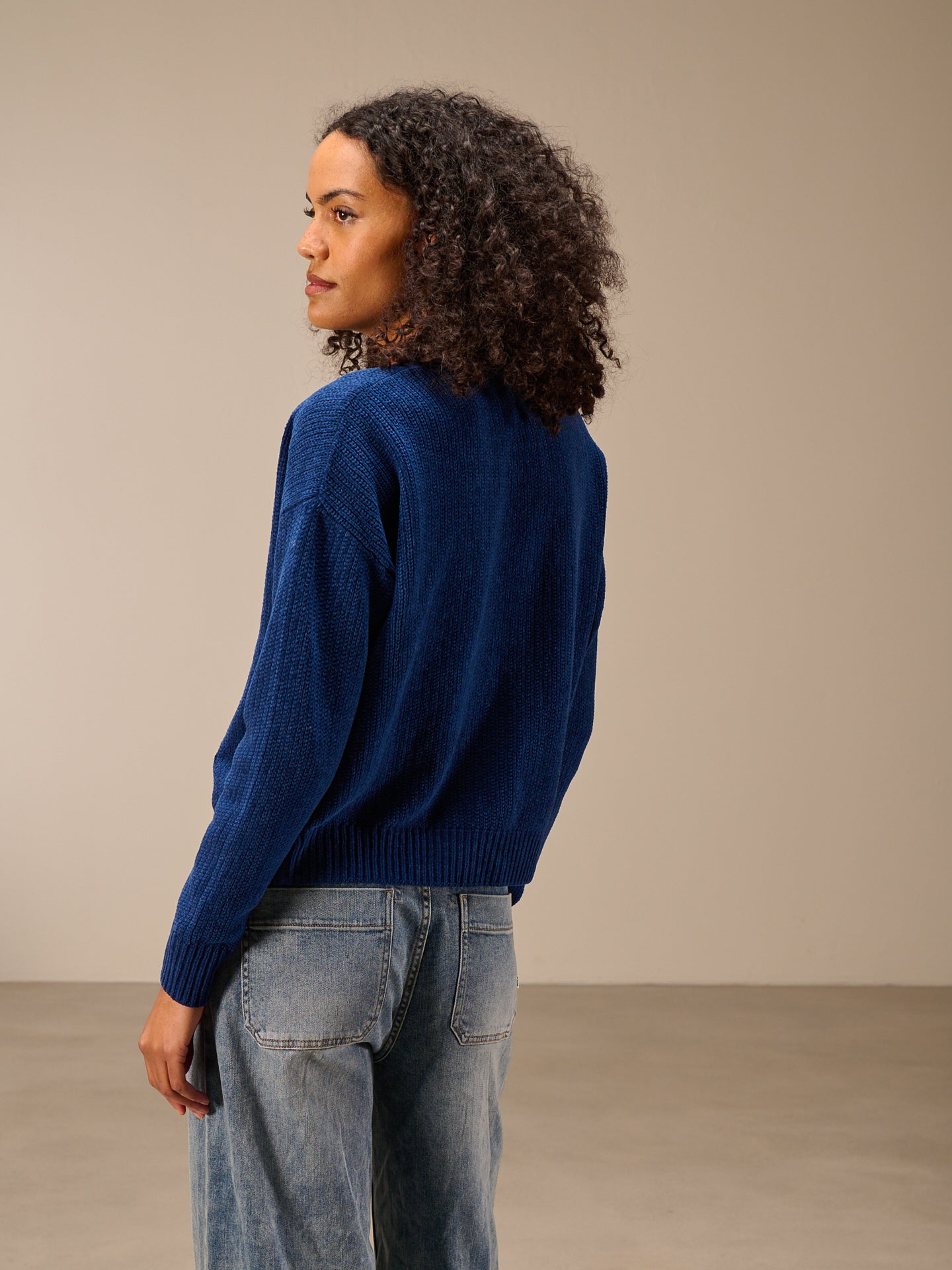 Strickjacke mit V-Ausschnitt