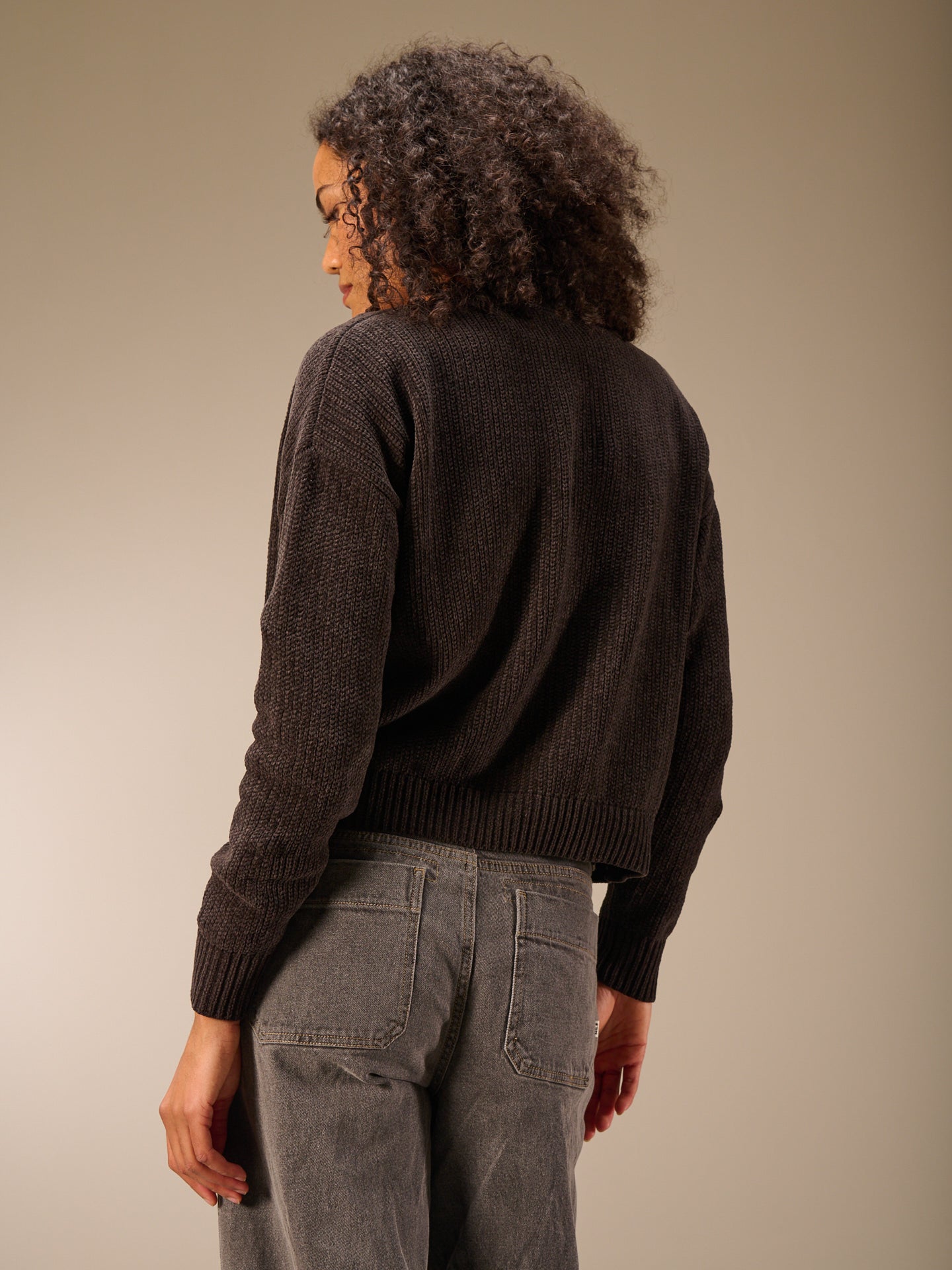 Strickjacke mit V-Ausschnitt