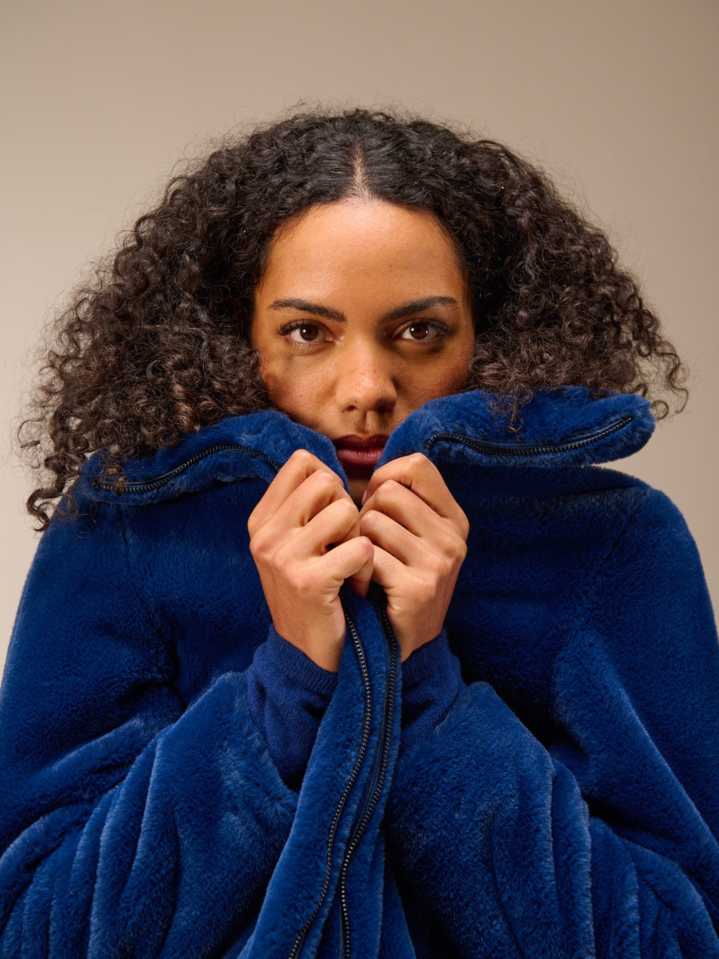 Giacca in pelliccia sintetica