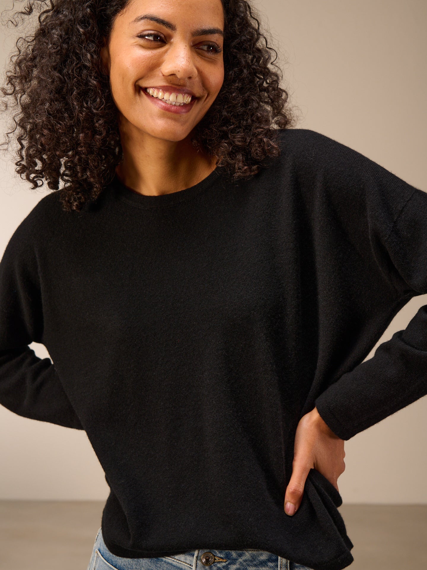 Strickpullover mit Kaschmir