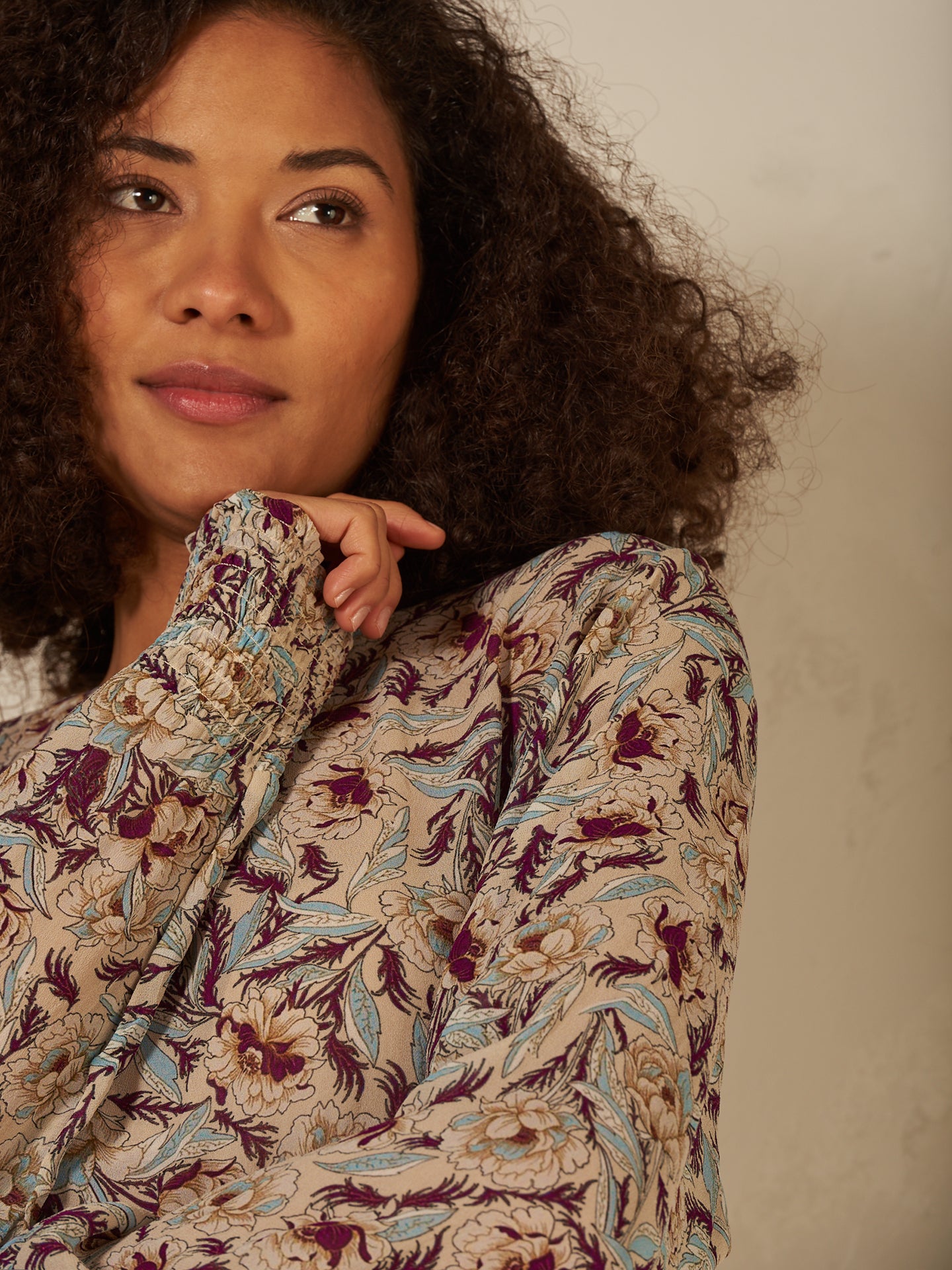 Bluse mit Druck